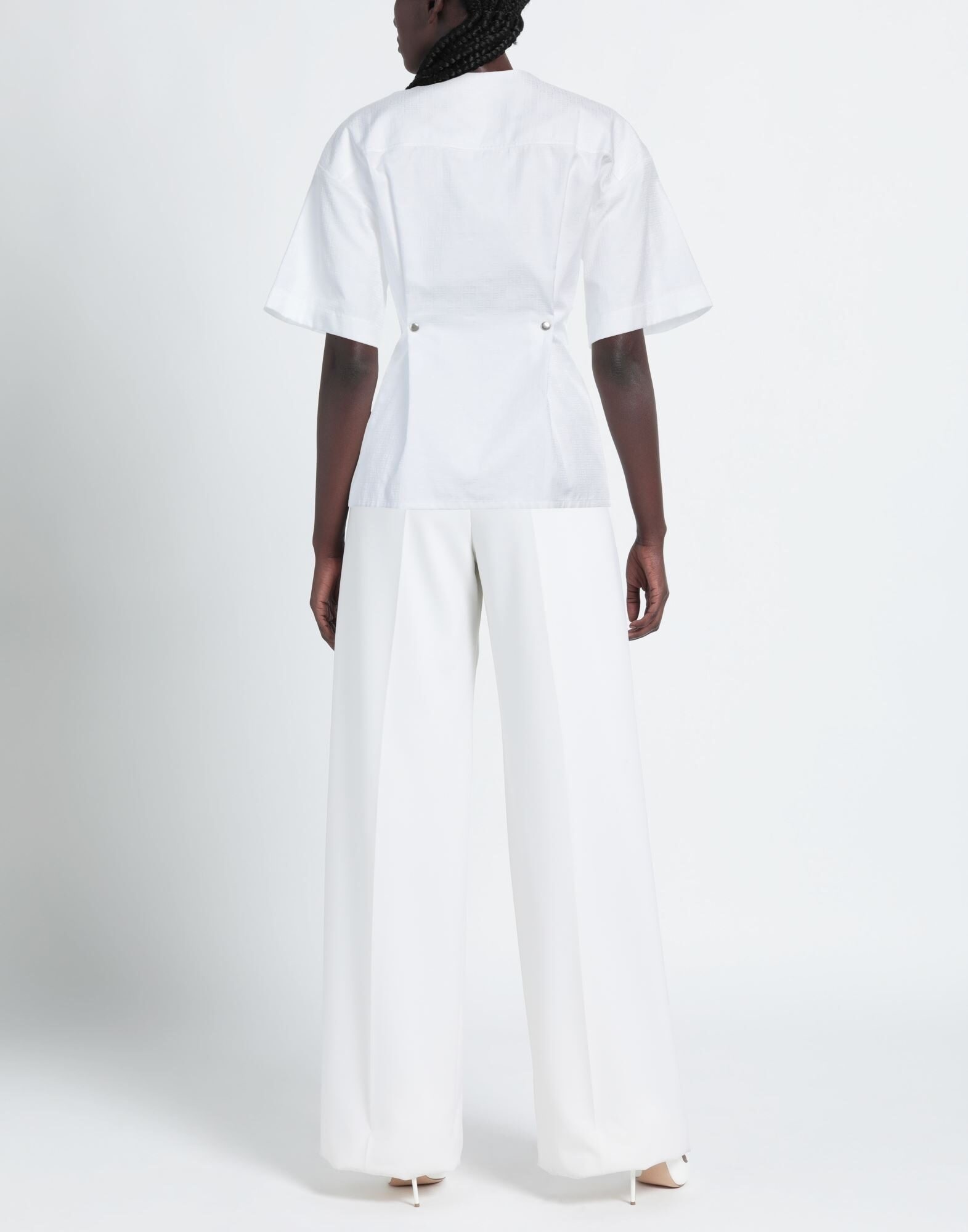 White Women's Patterned Shirts & Blouses - 3