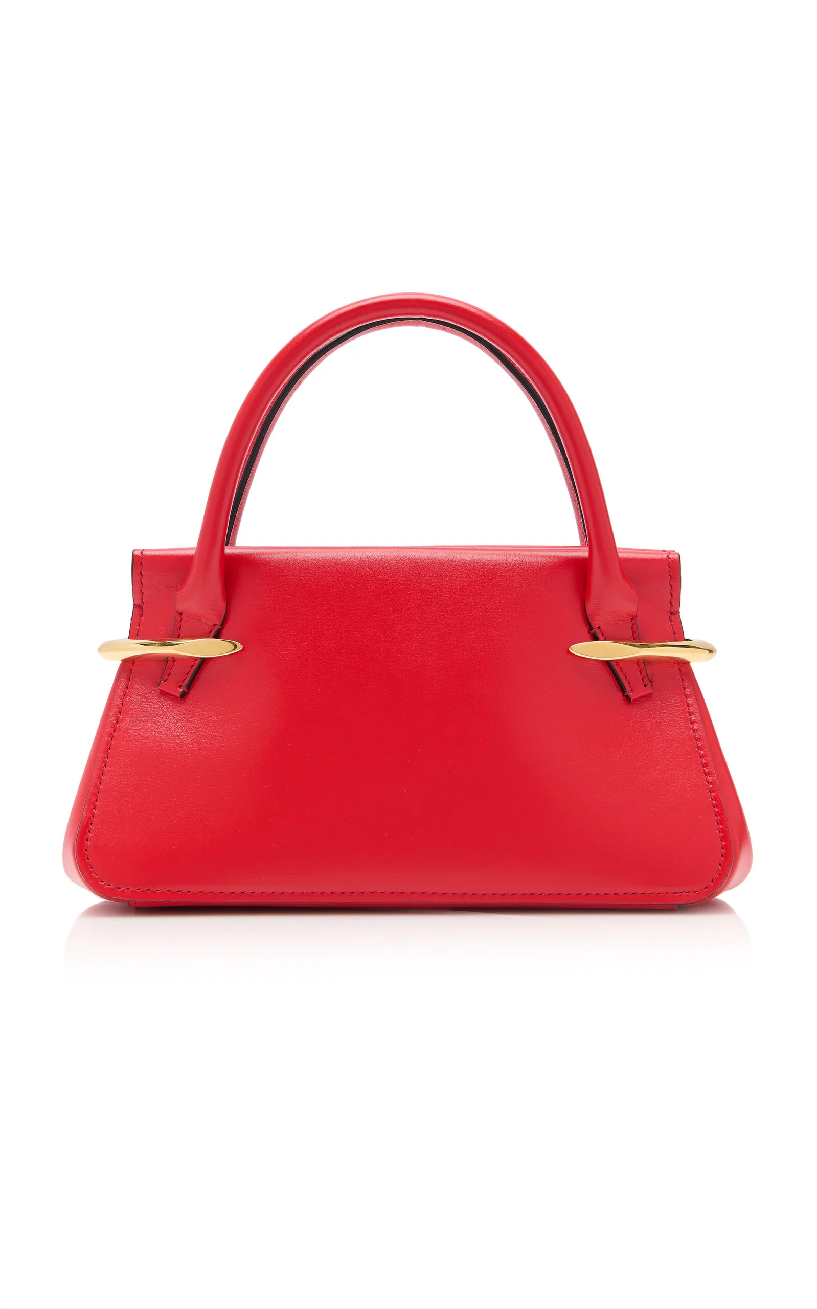 Pinch Mini Leather Top-Handle Bag red - 1