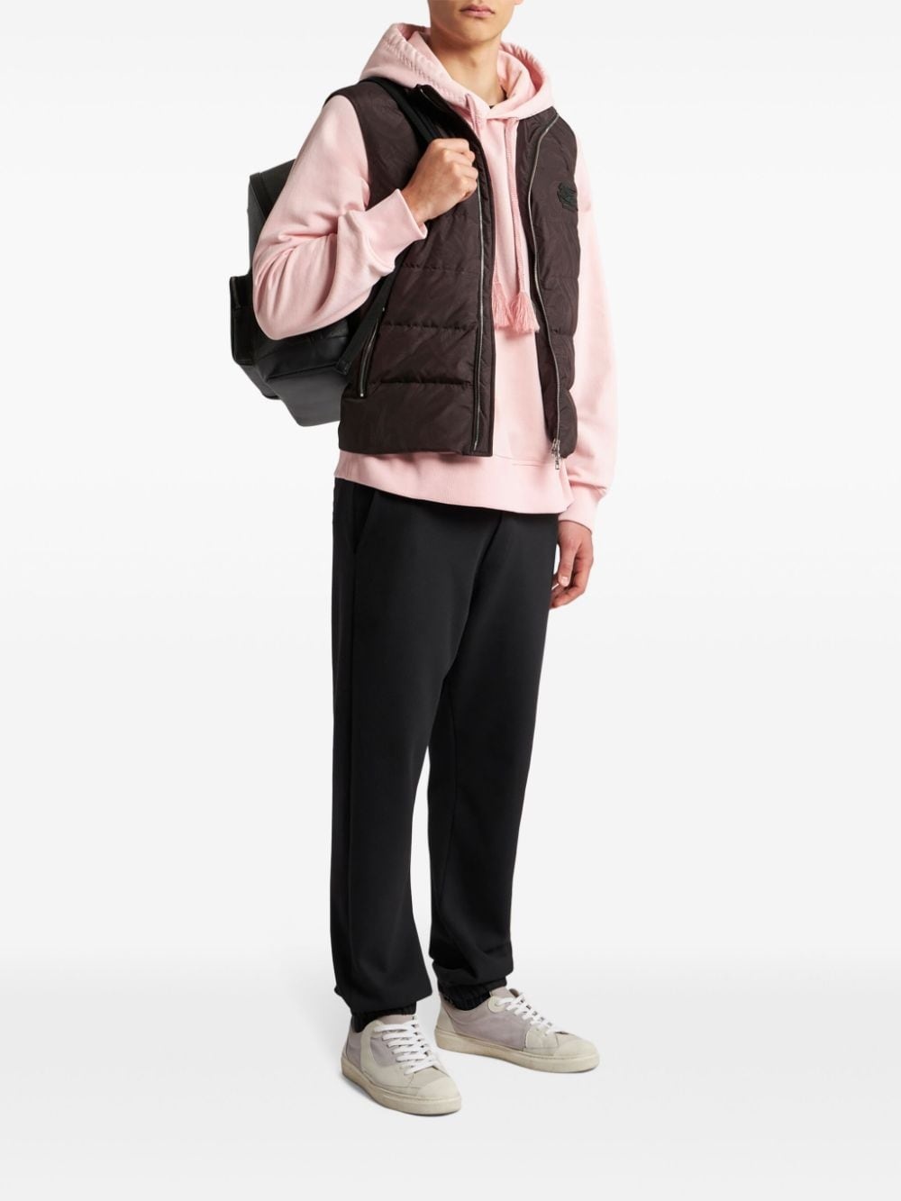 drawstring jersey track pants - 2