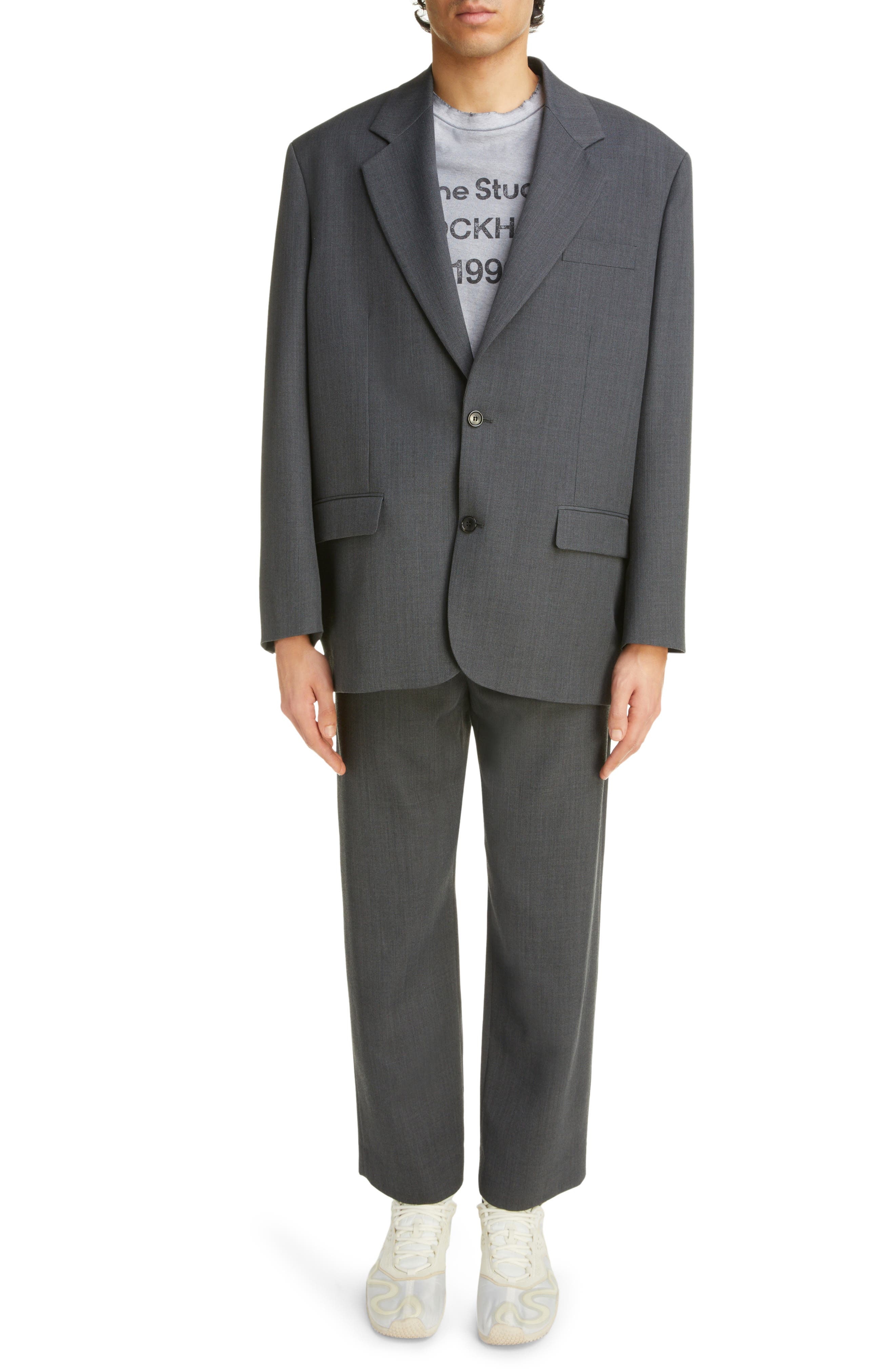 Mélange Oversize Recycled Polyester & Wool Sport Coat - 6