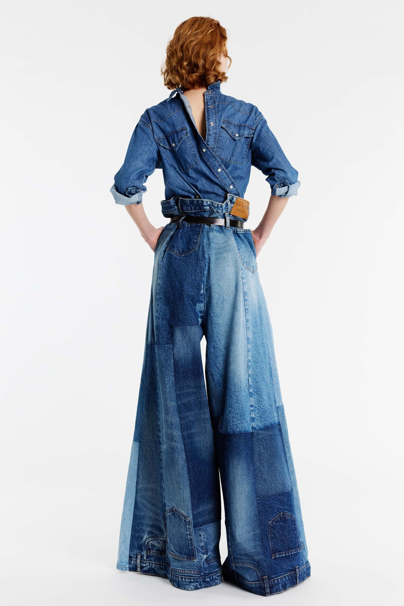 BACK TO FRONT DENIM SHIRT MID BLUE 1