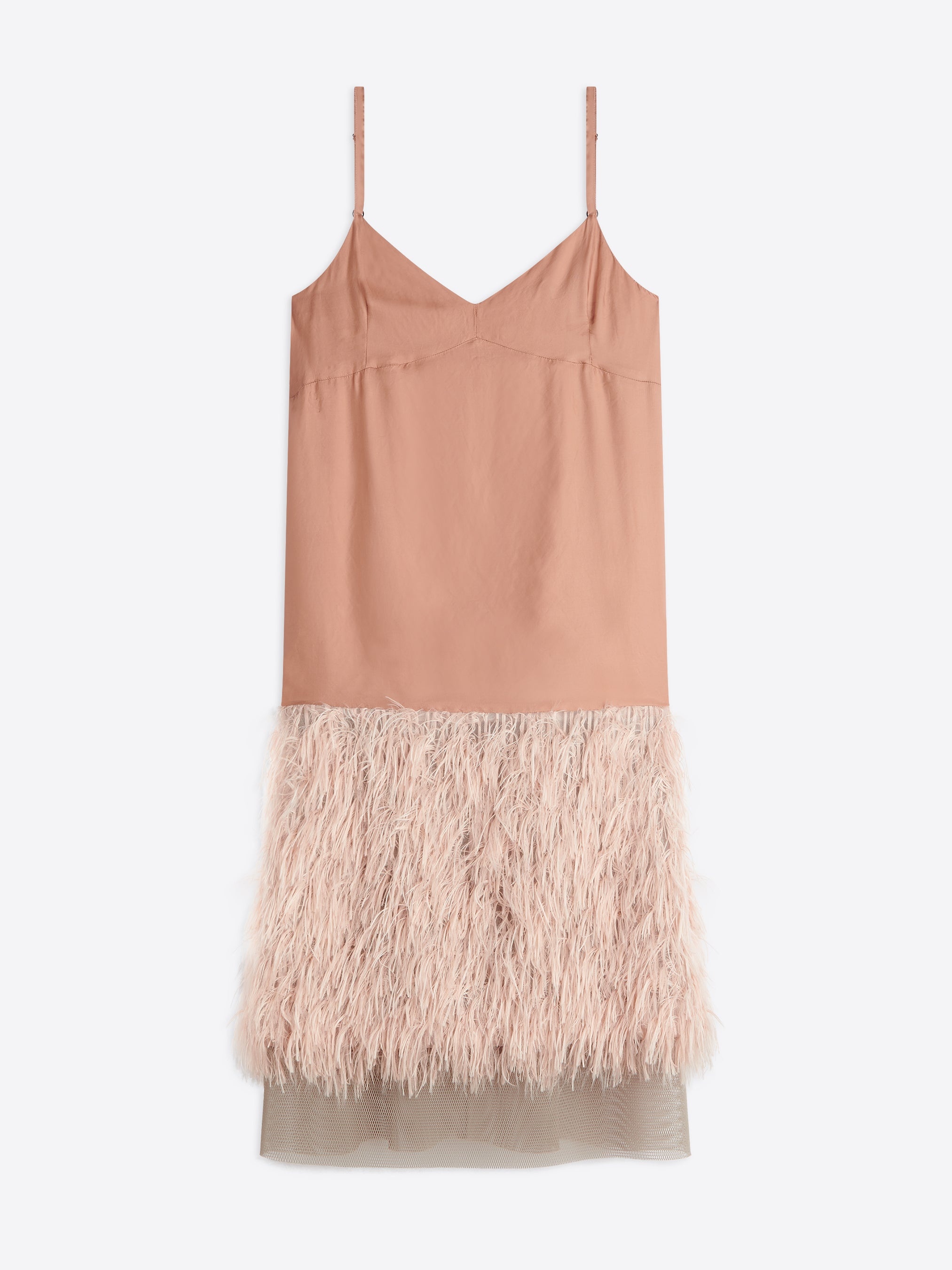 FRINGE SLIP DRESS - 1