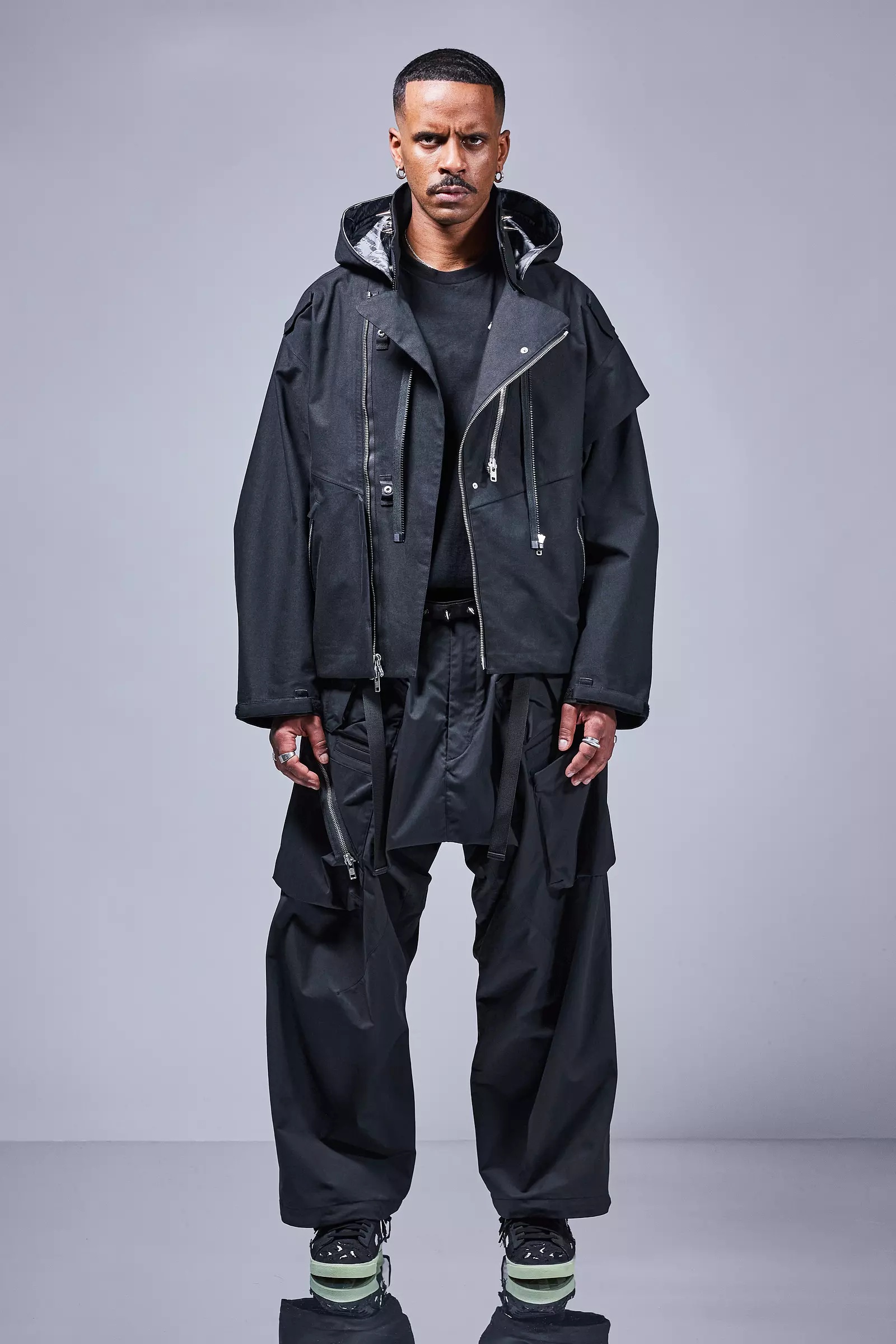 J68W-BQ 3L Rider Jacket Black - 2