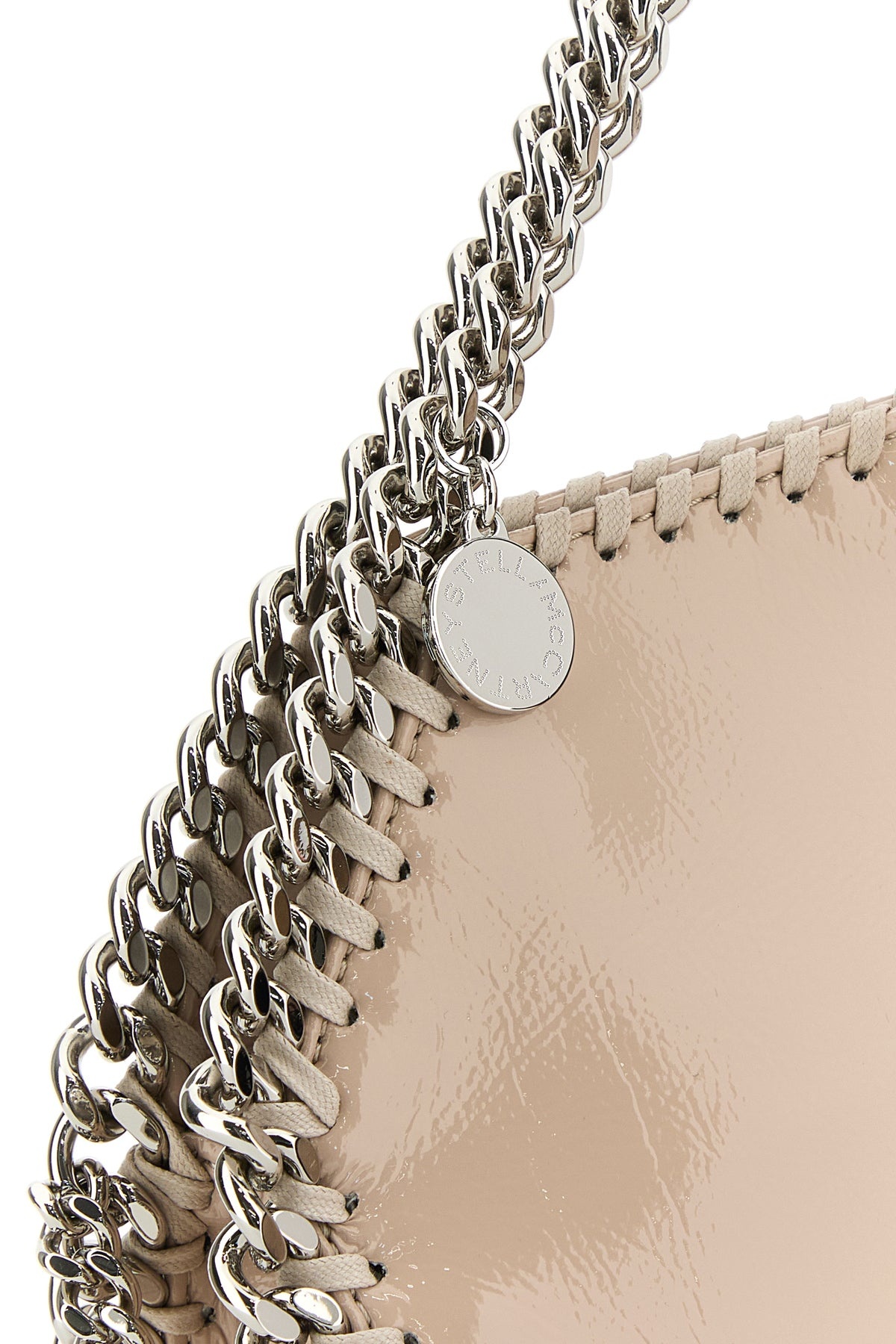 Powder pink shaggy deer mini Falabella handbag - 4