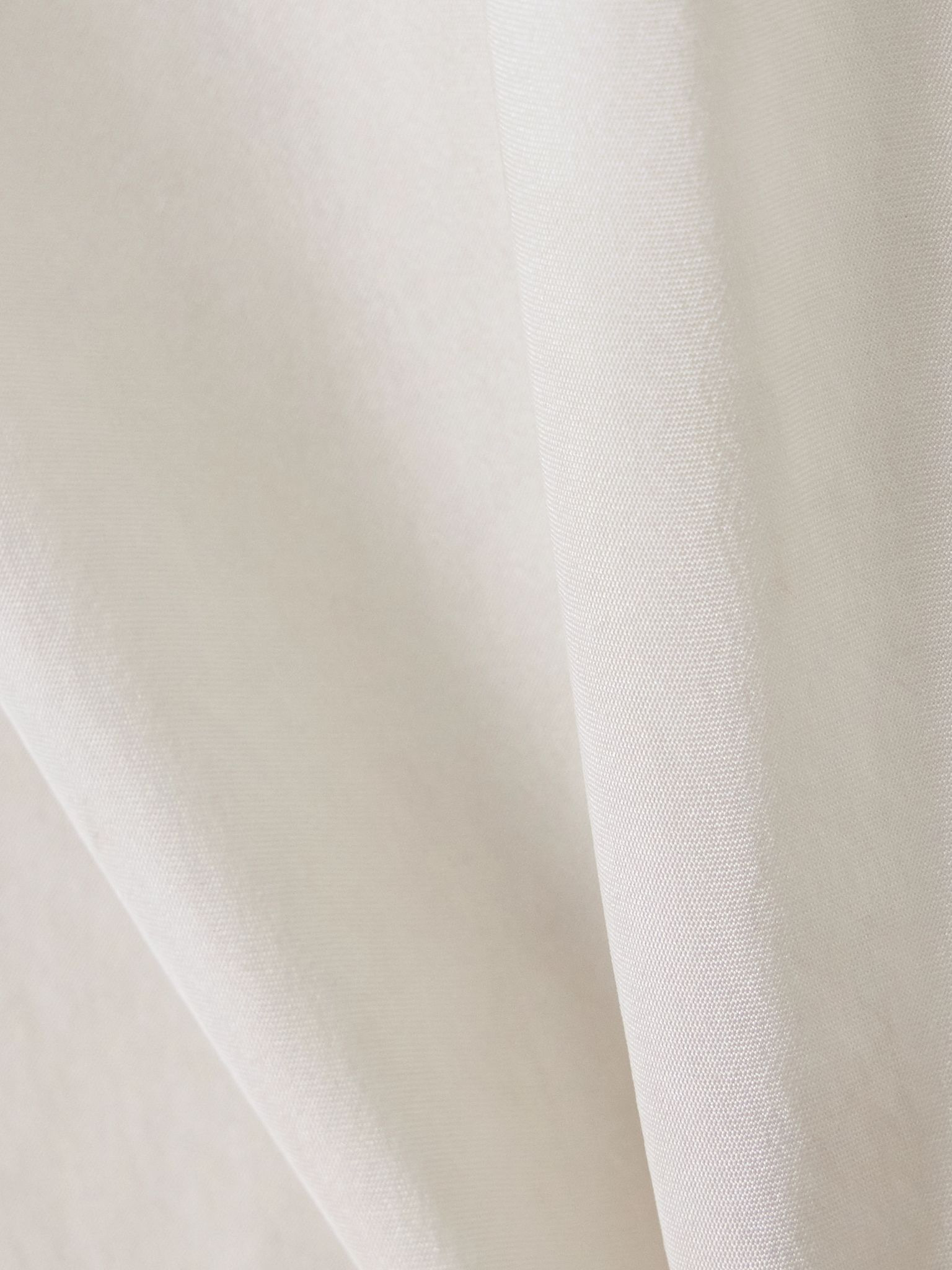Dali asymmetric silk-voile top Cream - 5