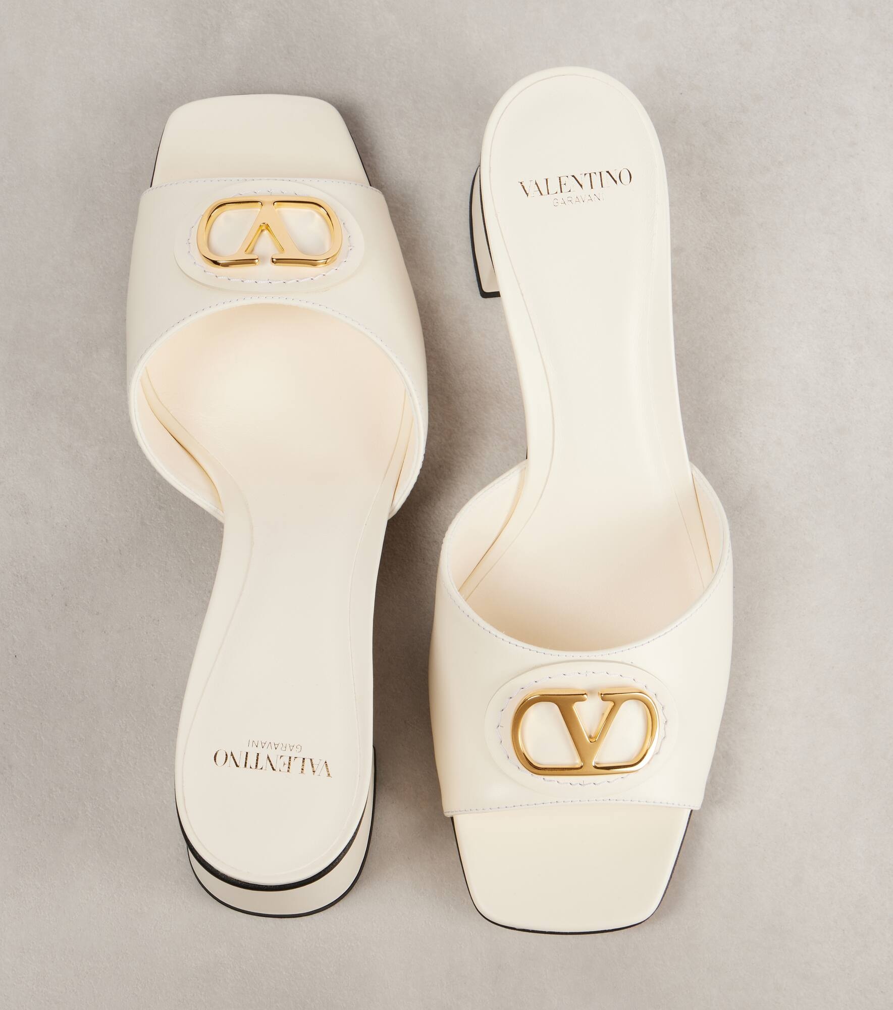 VLogo leather mules - 5
