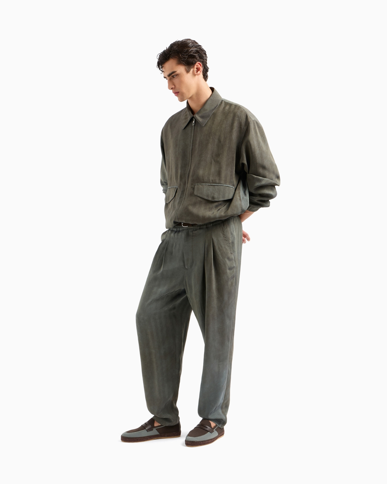 VISCOSE CANVAS BLOUSON - 2