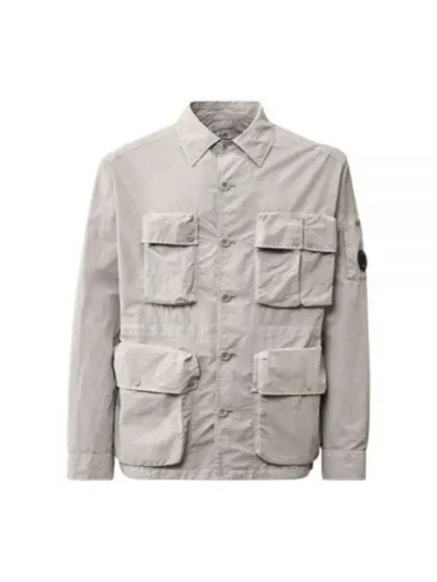 Flat Nylon Utility Over Long Sleeve Shirt Grey - 2