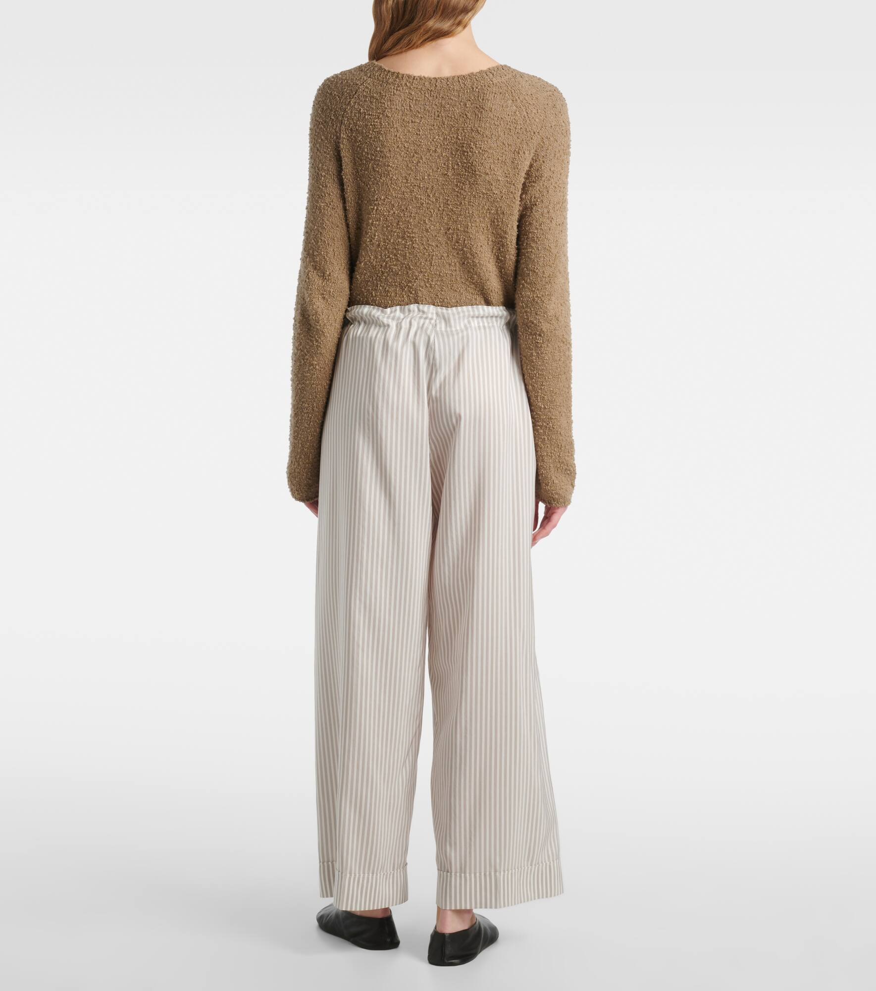 Yayah striped silk wide-leg pants - 3