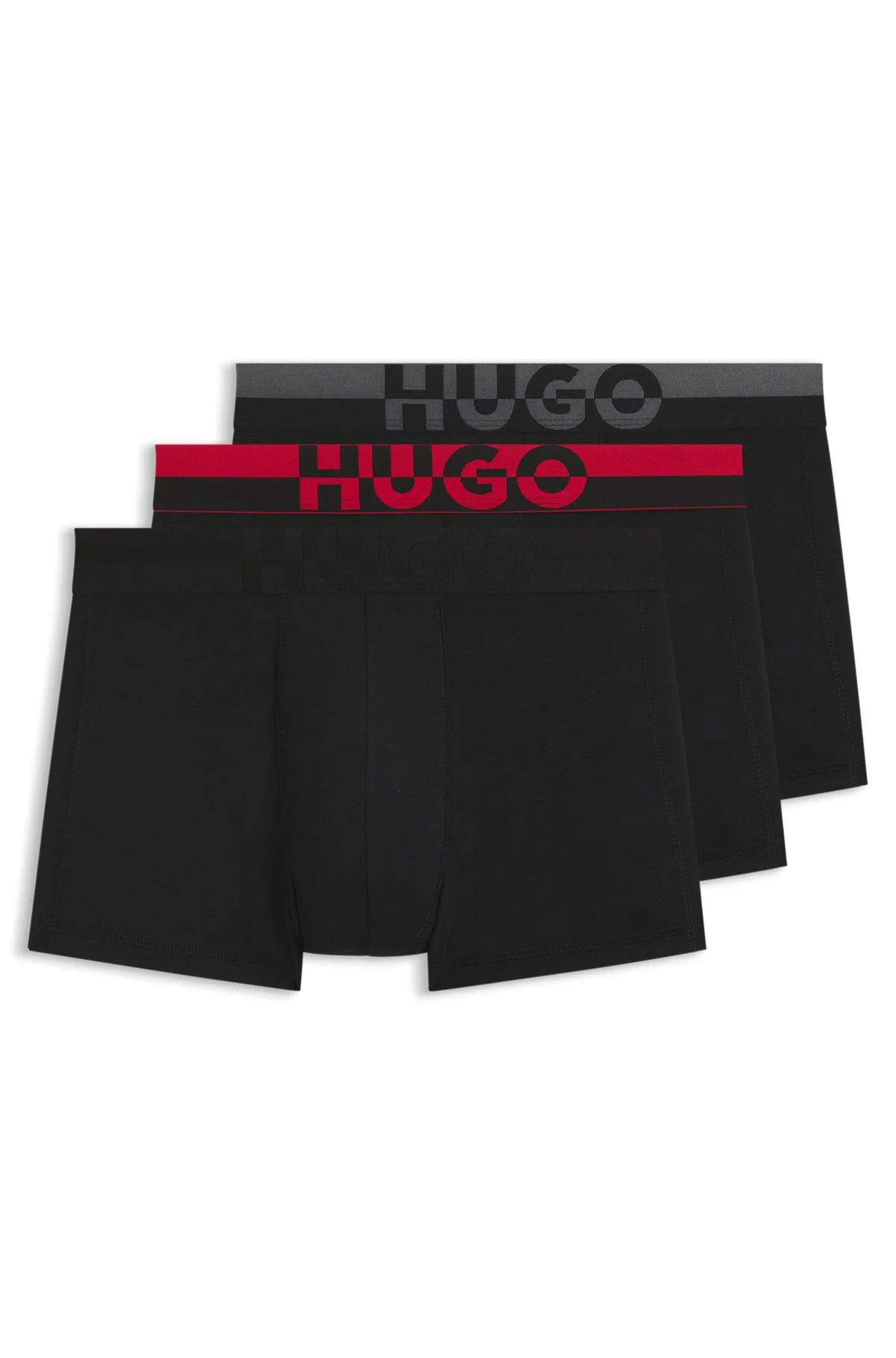 THREE-PACK OF TRUNKS WITH LOGO WAISTBANDS - 1