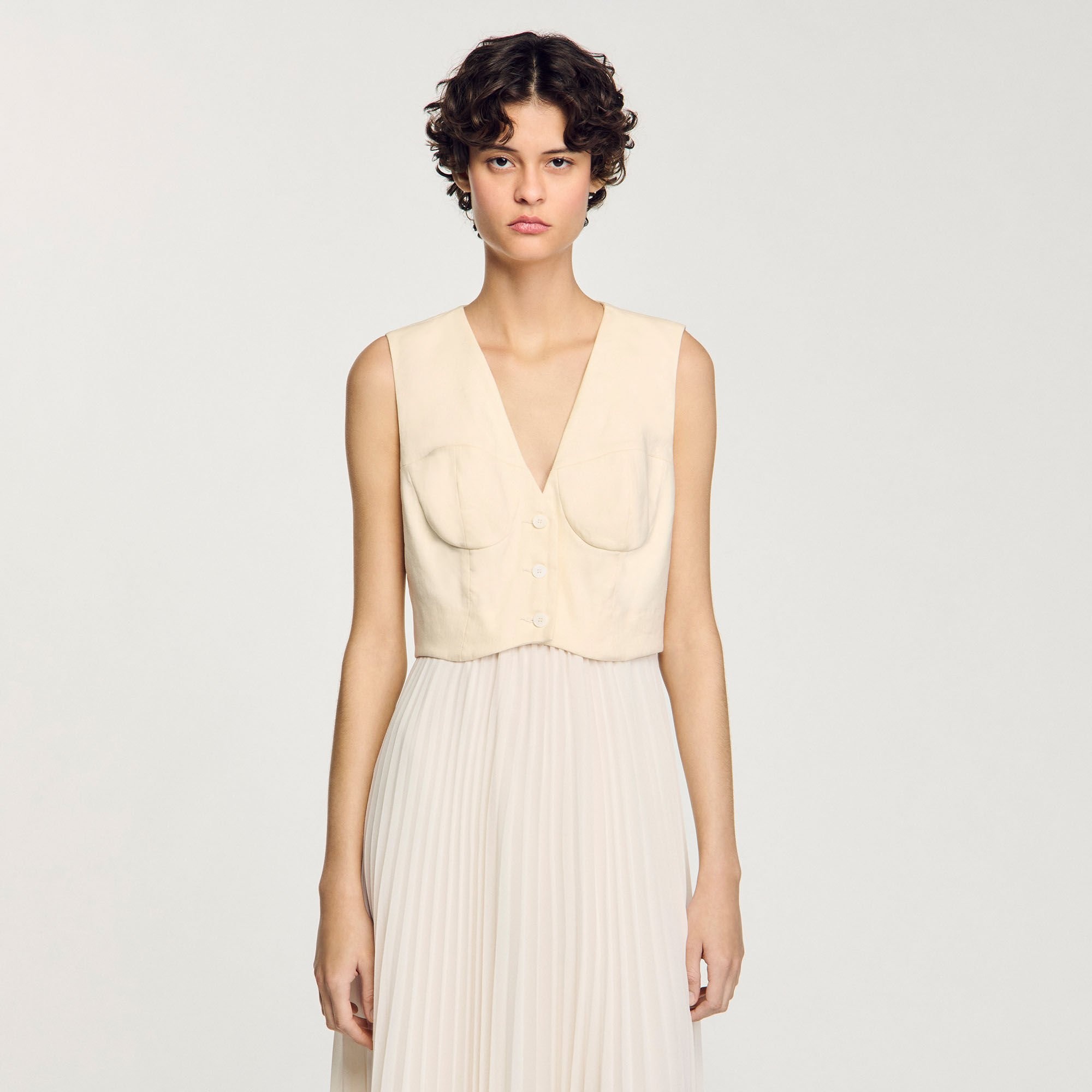 PLEATED MAXI DRESS - 4