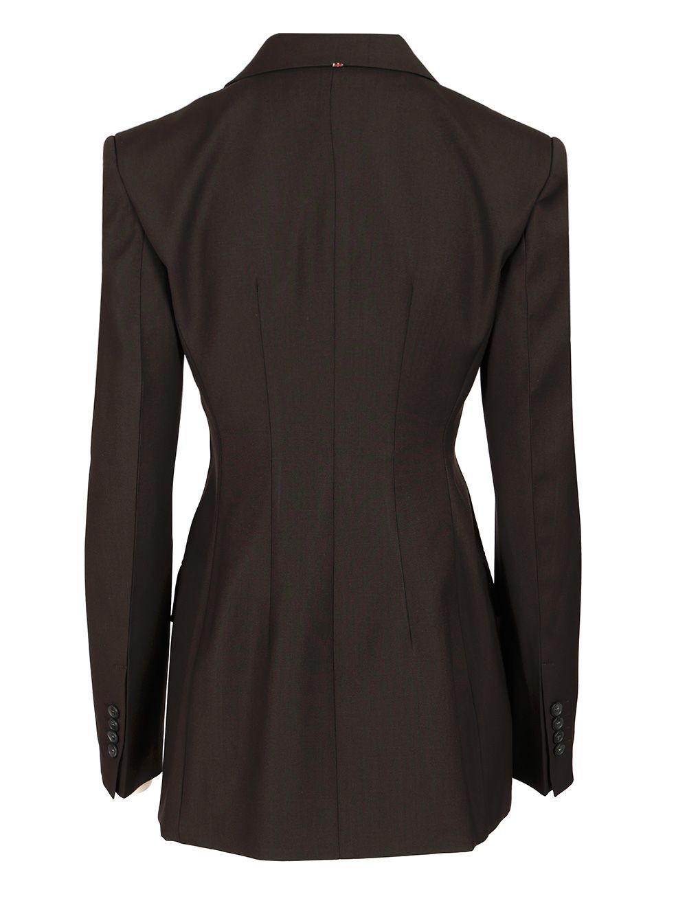 Double-Breasted Tailored Blazer Jackets Brown - 2
