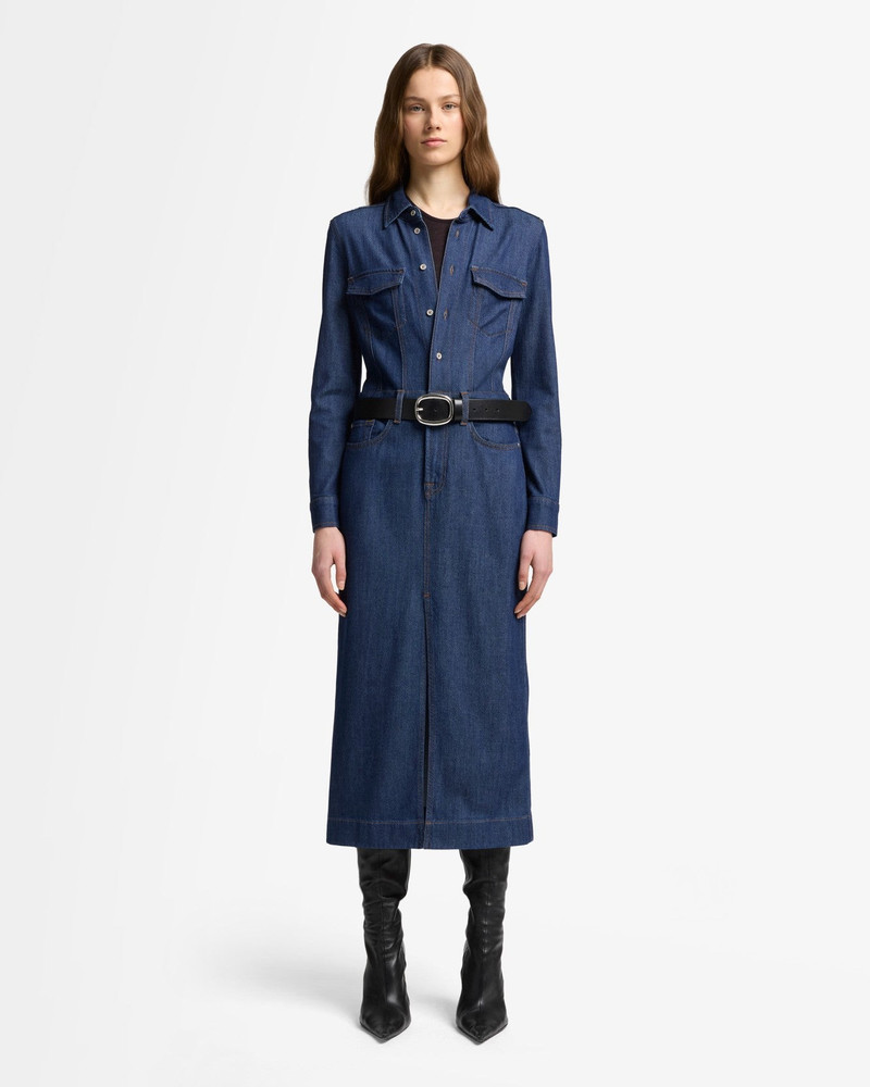 7 For All Mankind Weightless Denim Maxi Dress in Halona outlook