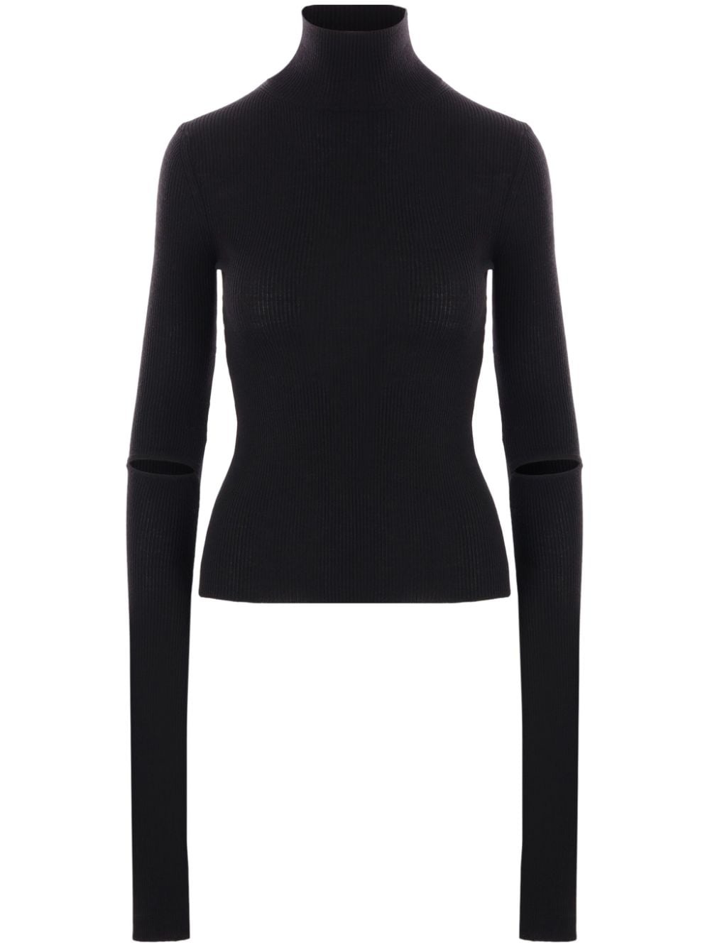 cut-out detailing turtle neck - 1