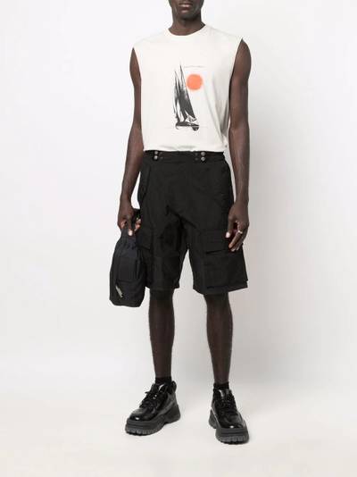 Diesel flap-pockets knee-length cargo shorts outlook