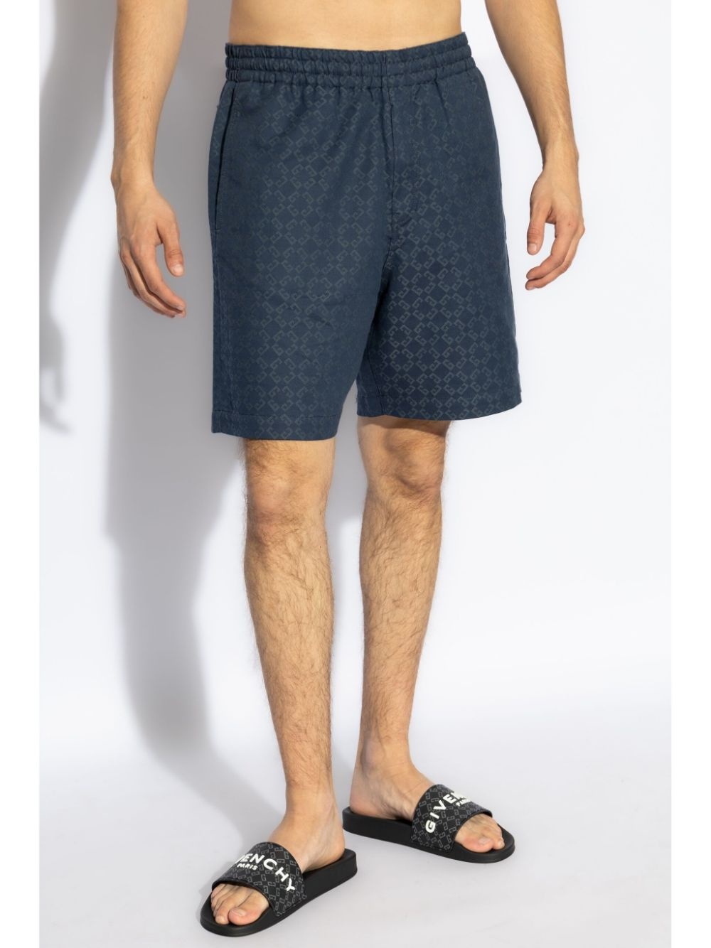 monogram-pattern deck shorts - 3
