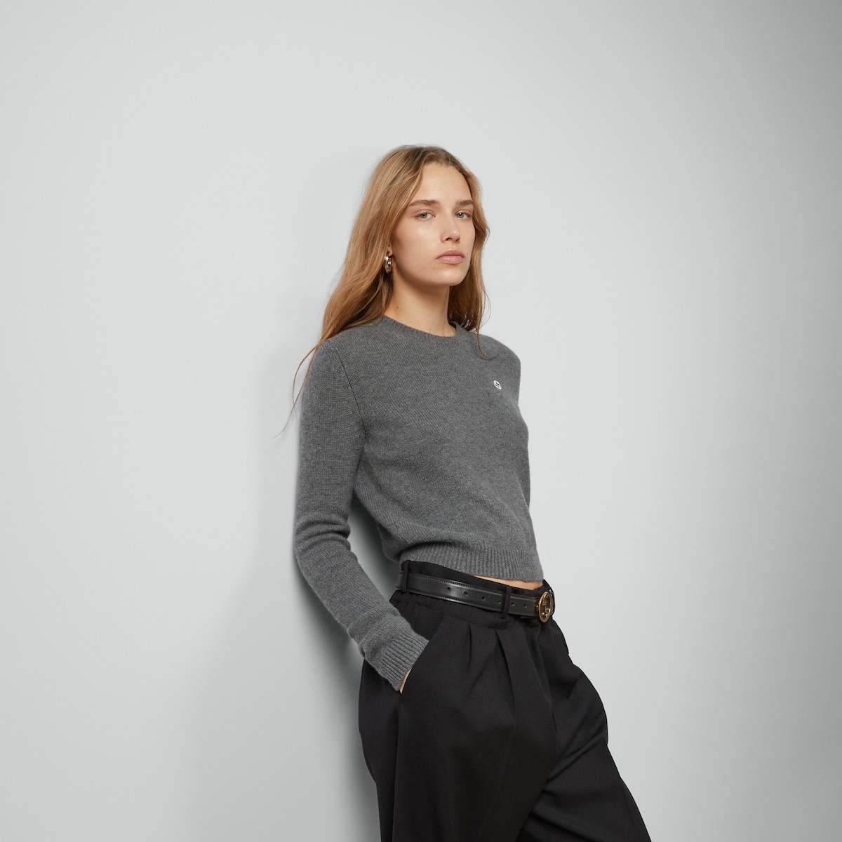 Wool cashmere sweater with embroidery - 5