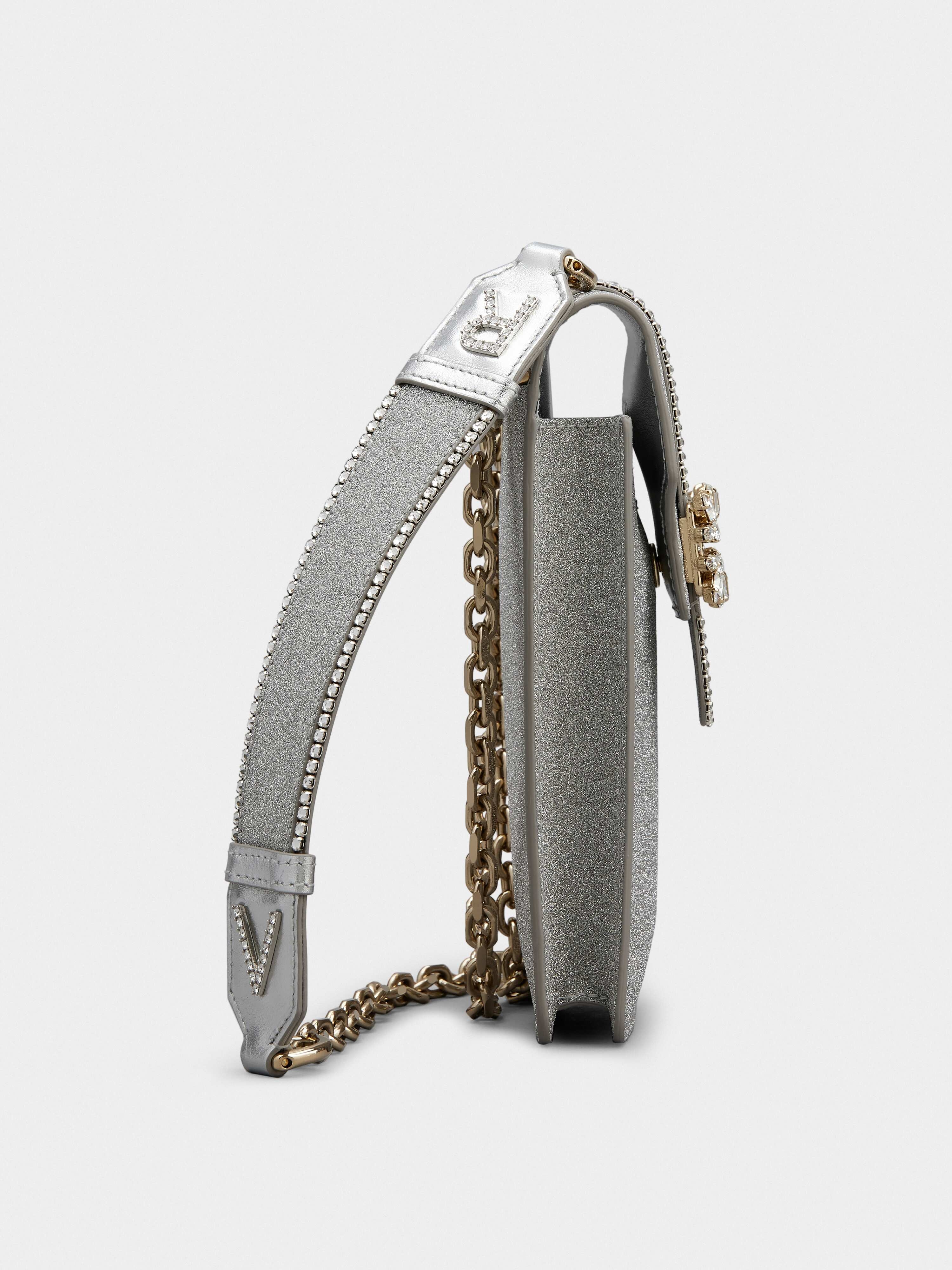 Miss Vivier Pocket Phone Holder in Fabric - 3