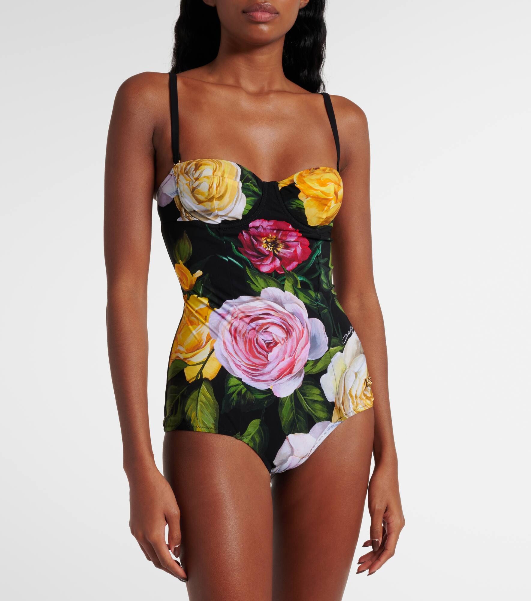 Floral printed swimsuit - 2