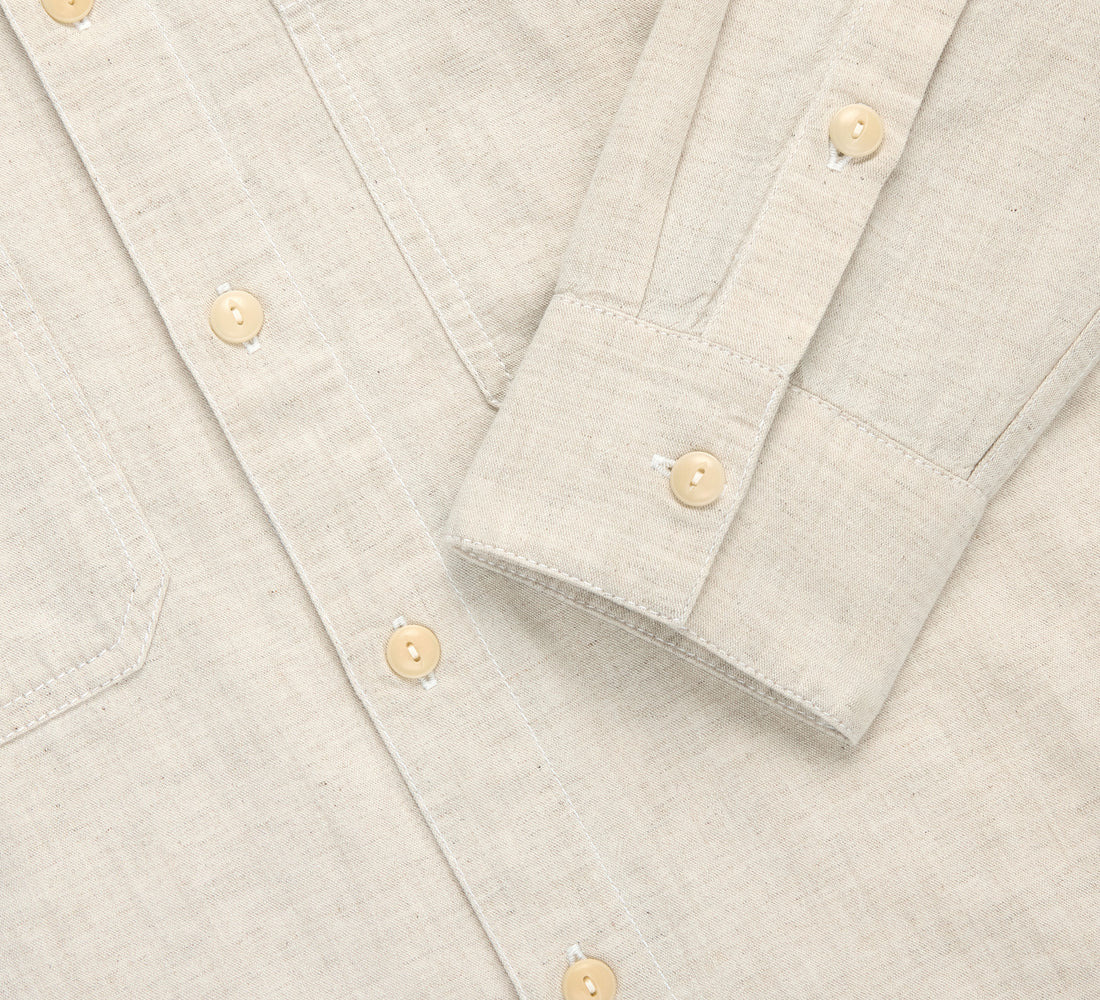 Utility Shirt - Ecru Chambray - 4