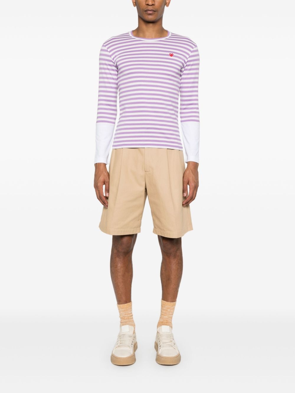 long-sleeve striped T-shirt - 2