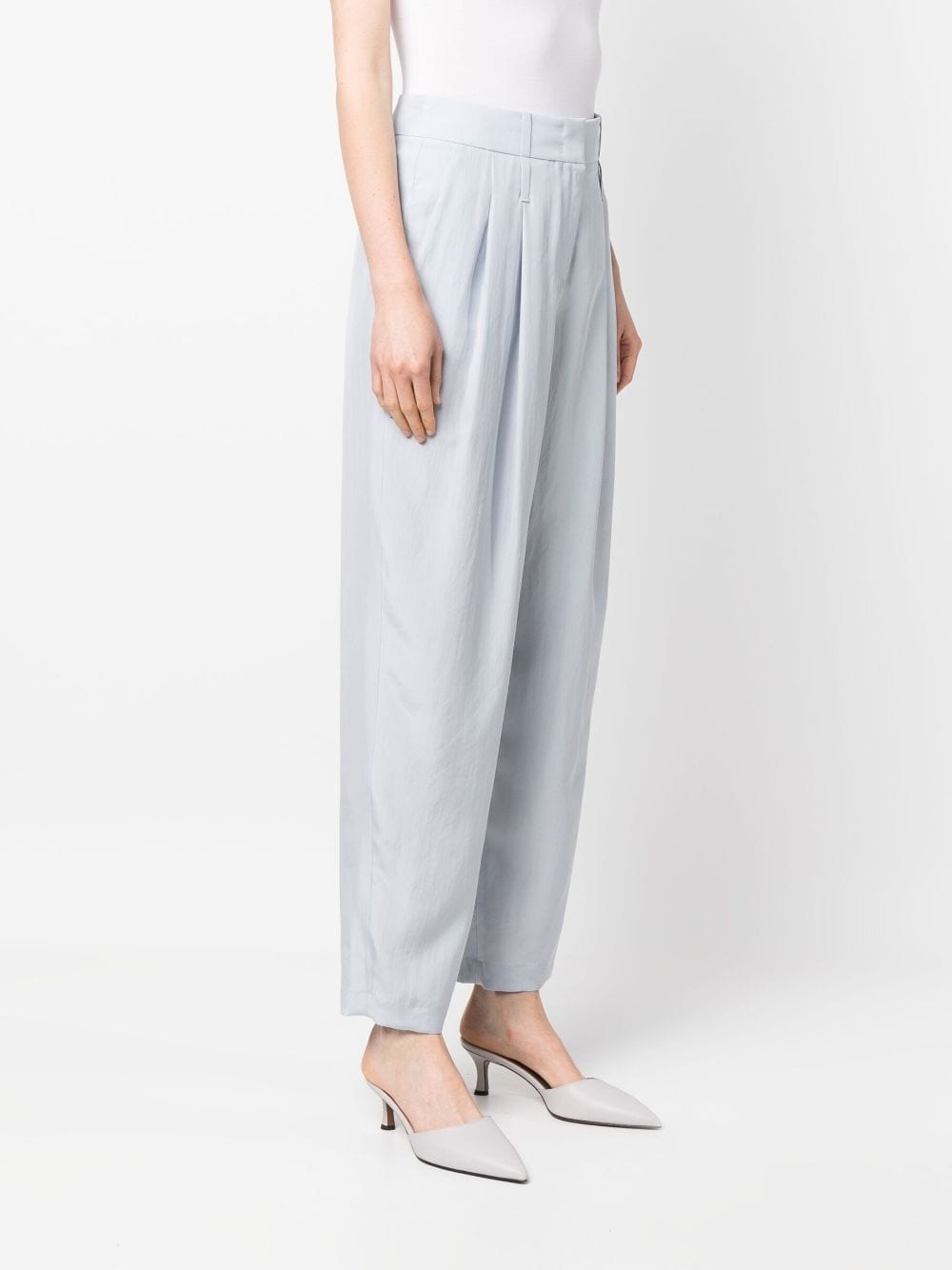 silk tapered trousers - 3