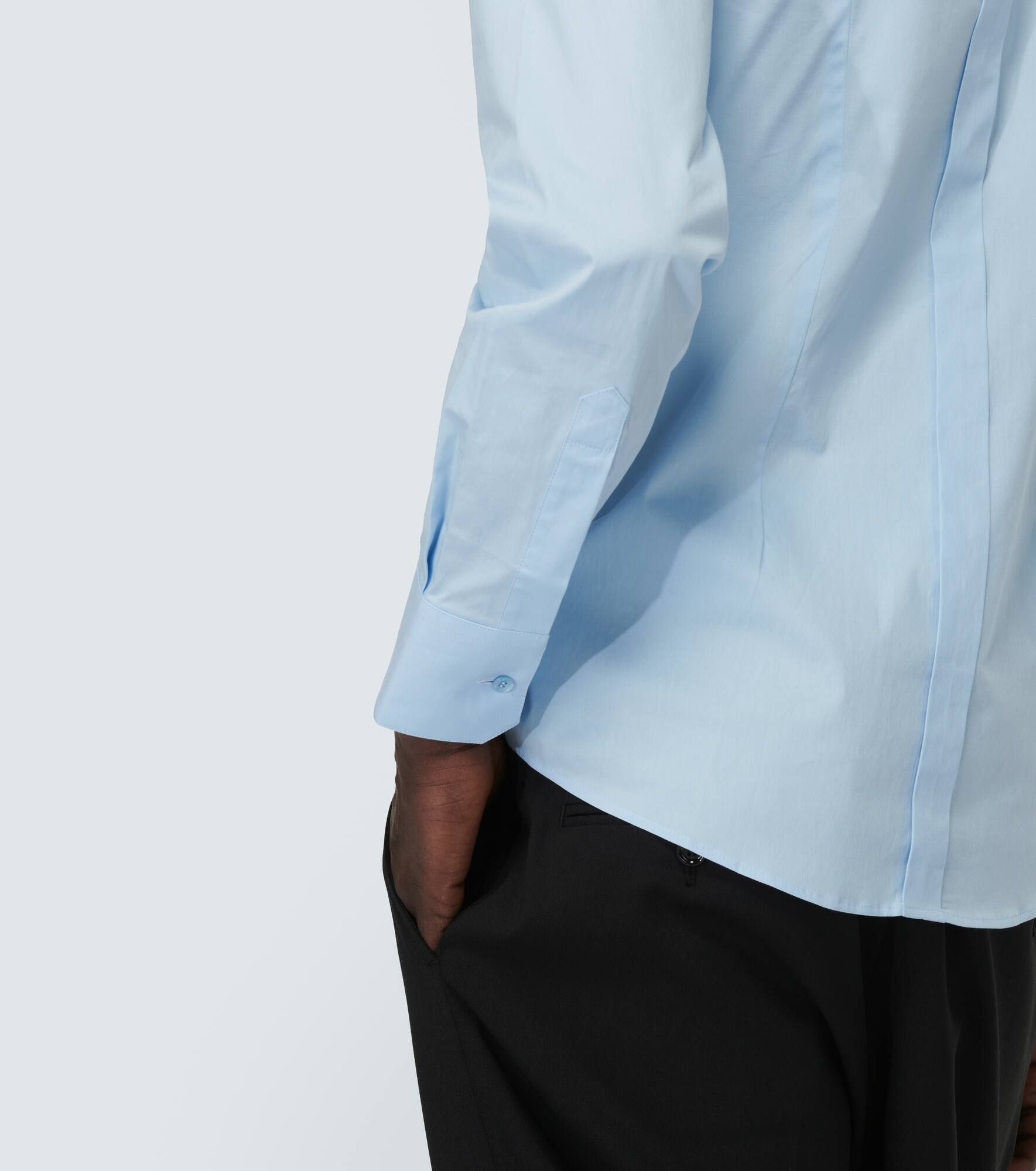 Cotton-blend poplin Oxford shirt - 6