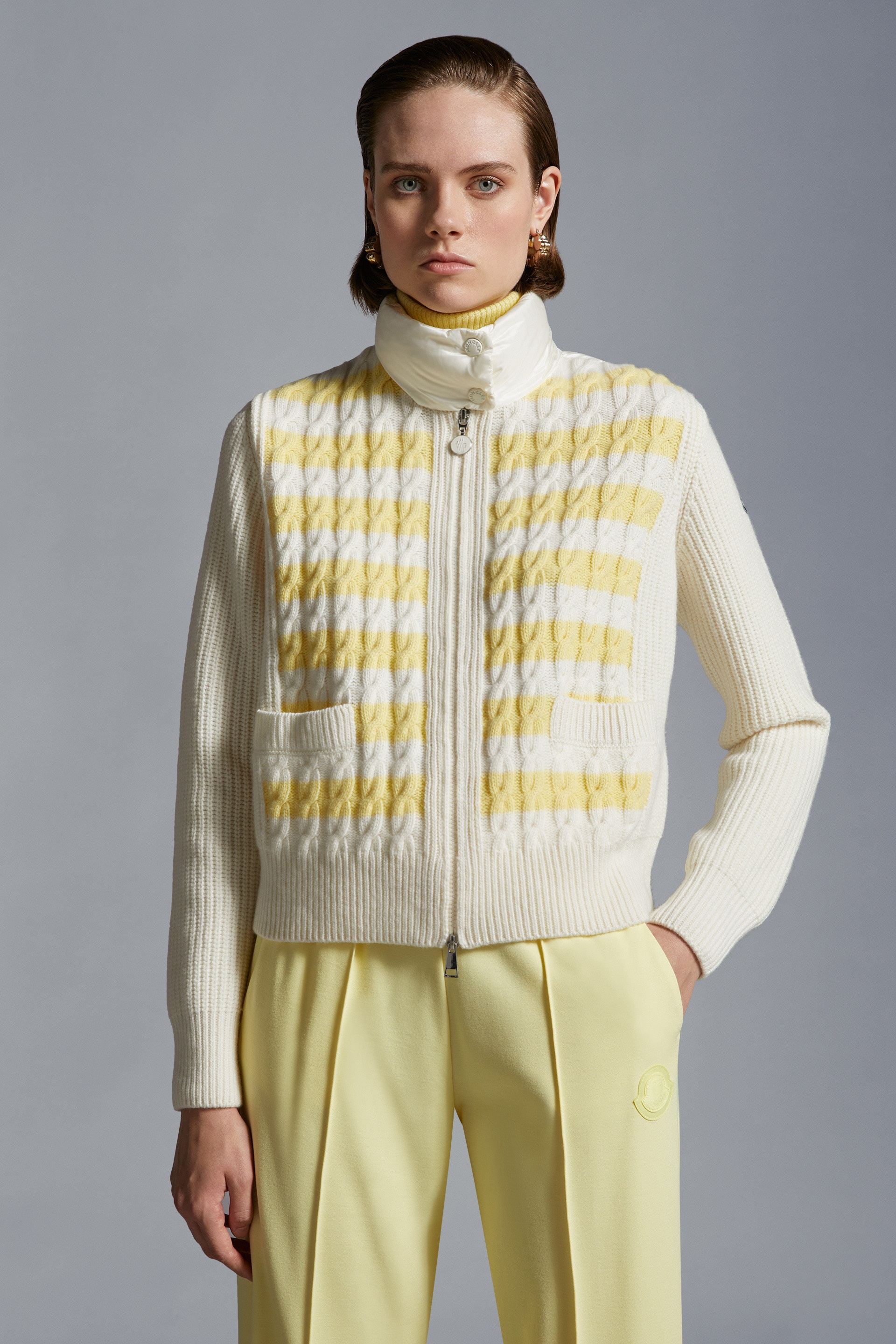 Padded Wool Cardigan - 2