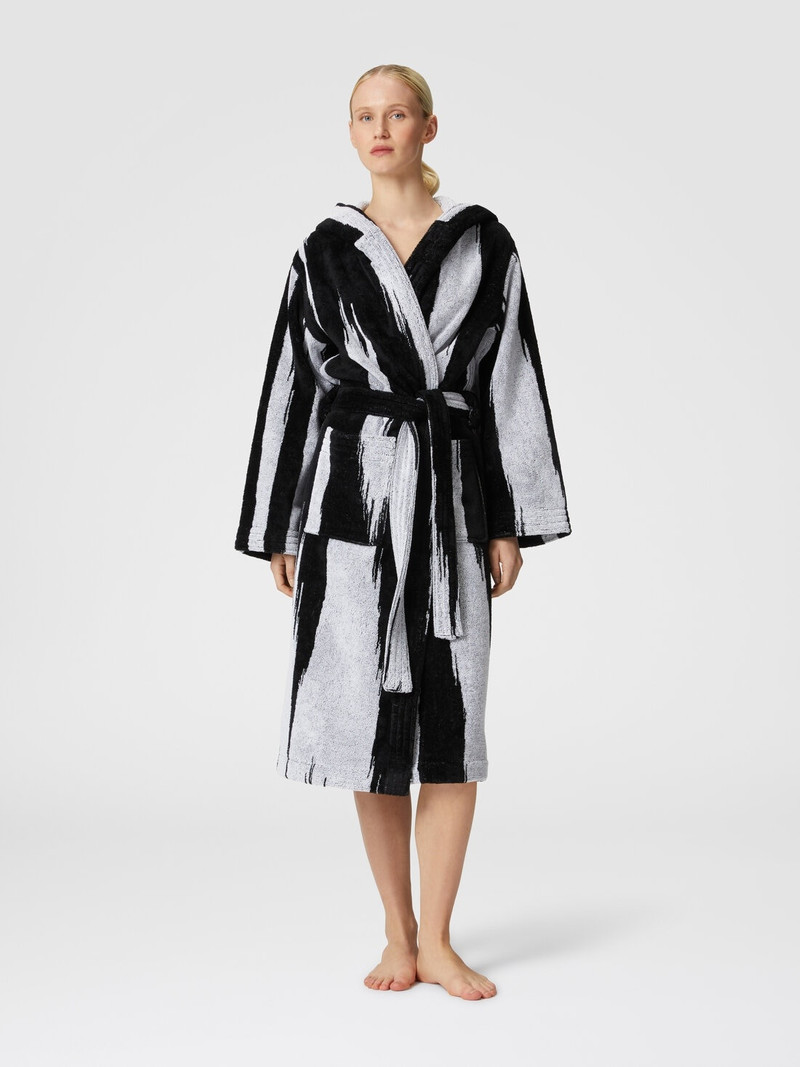 Missoni Skunk bathrobe in slub cotton terry outlook