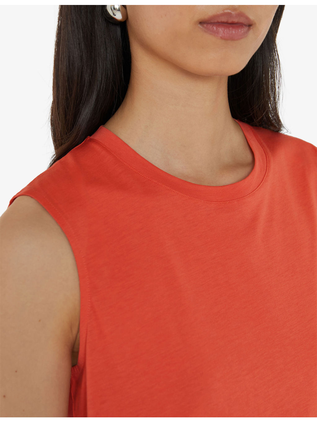 Cotton-Silk Jersey Tank Top - 5
