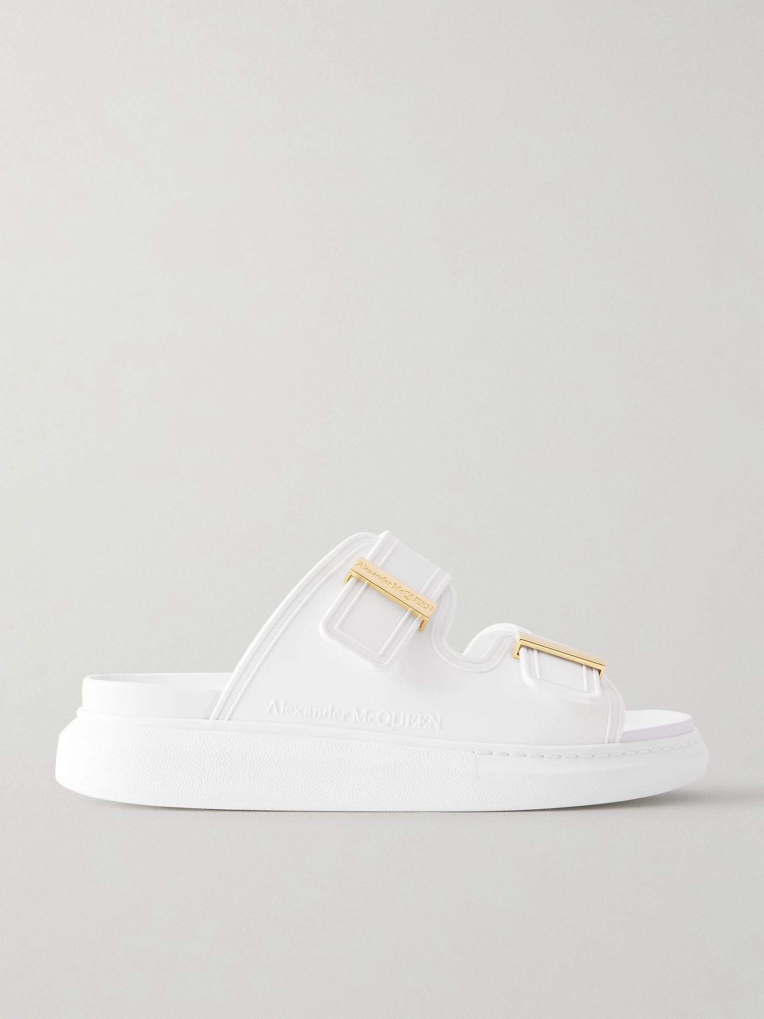 Hybrid rubber exaggerated-sole slides Ivory - 1