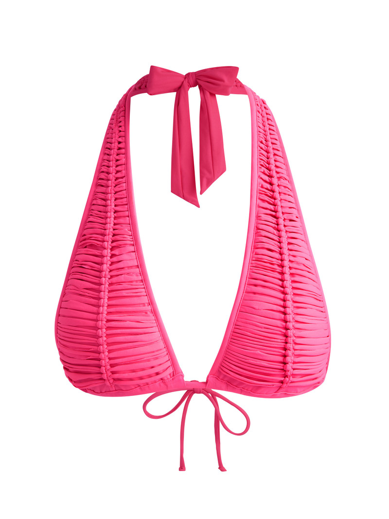 A+O X PQ SWIM MACRAME HALTER BIKINI TOP 7