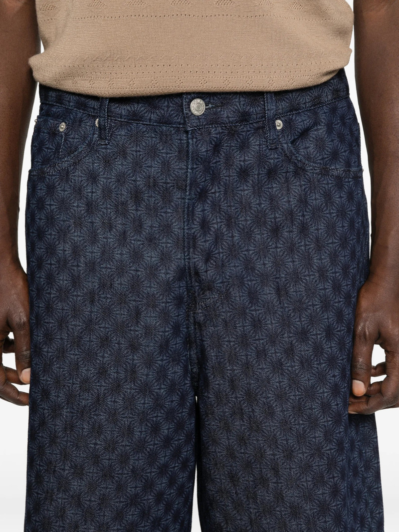 Dries Van Noten Dries Van Noten Patterned Denim Shorts outlook