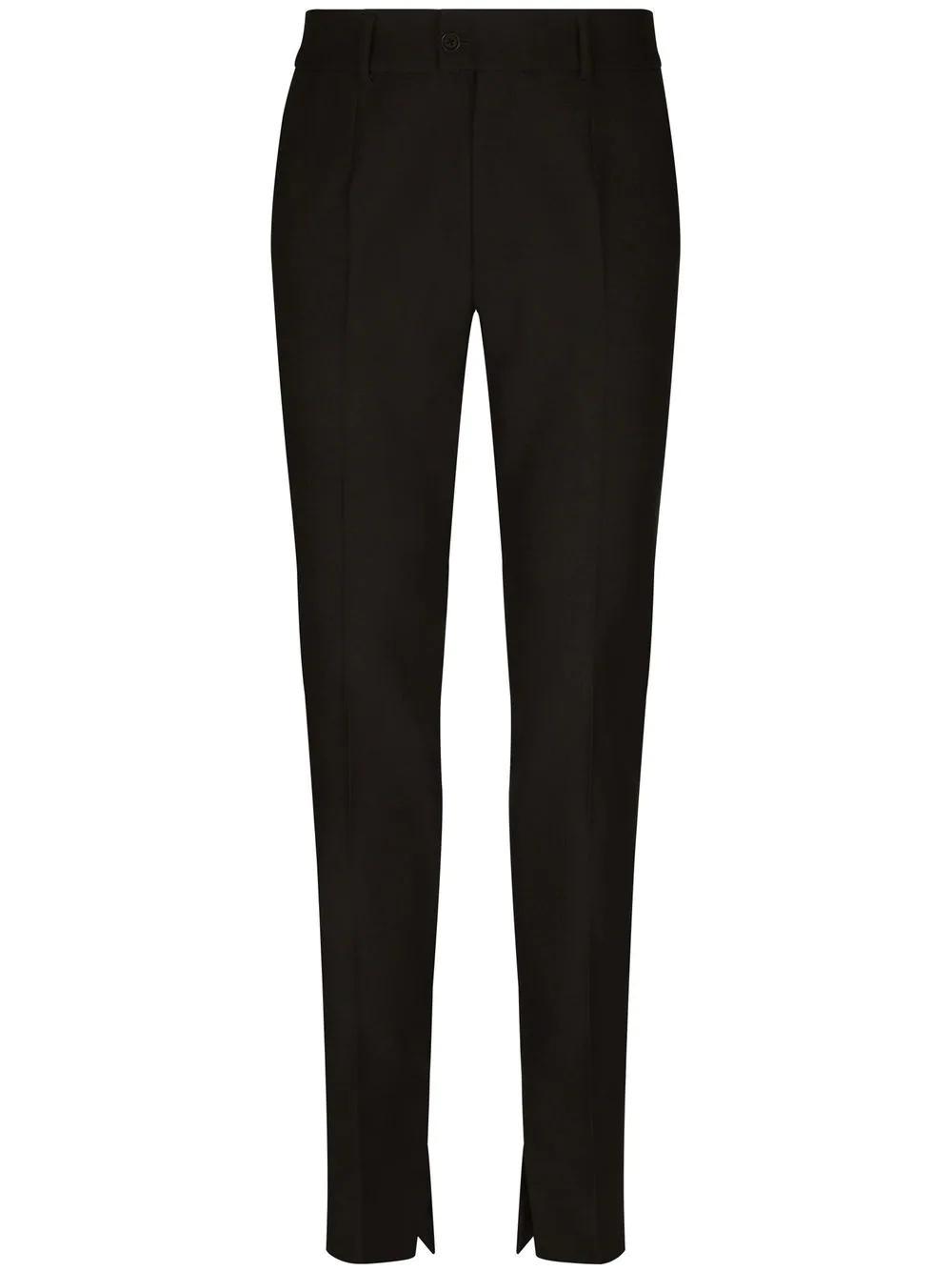 ankle-slit super-skinny trousers - 1