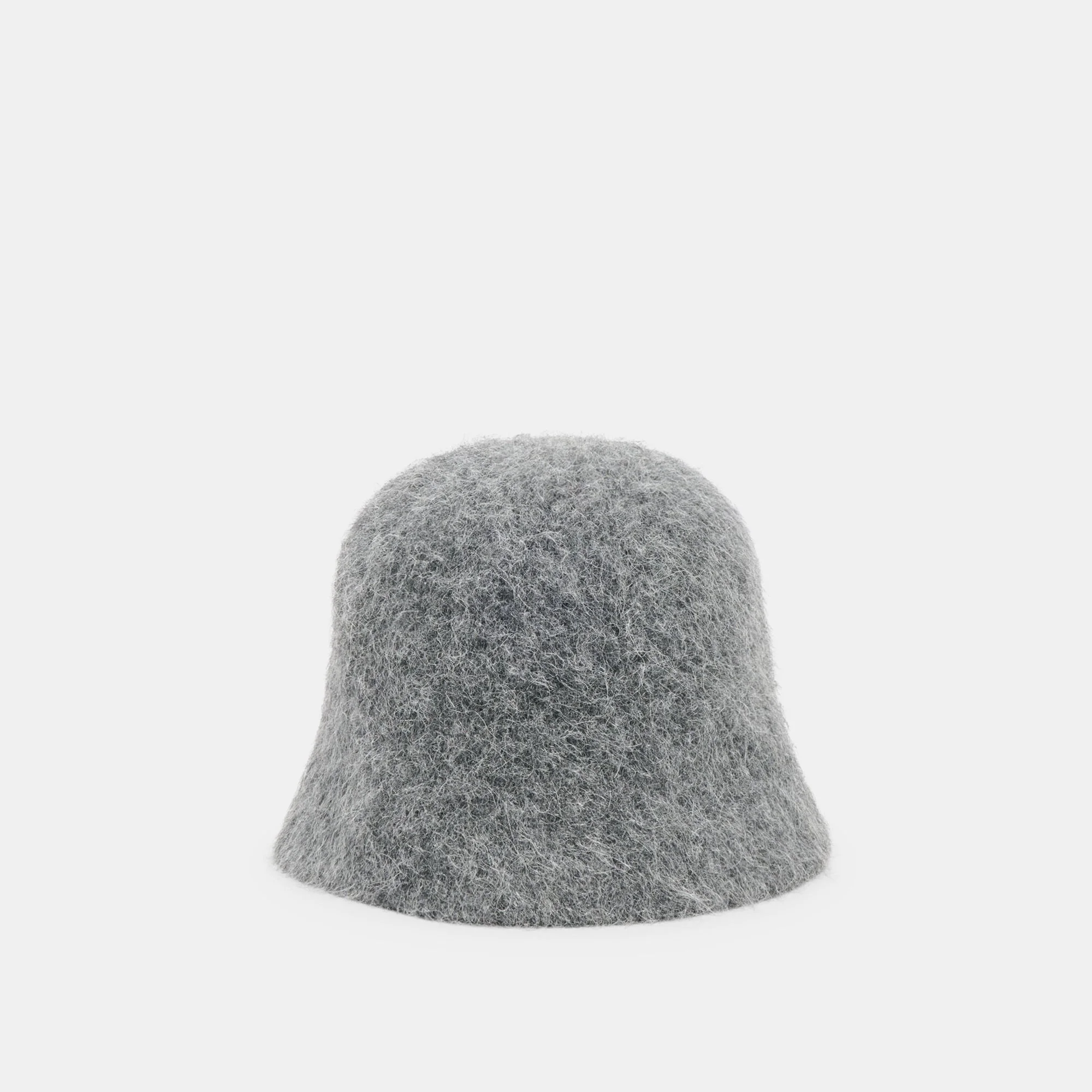 EYELASH BUCKET HAT DARK HEATHER GREY - 1