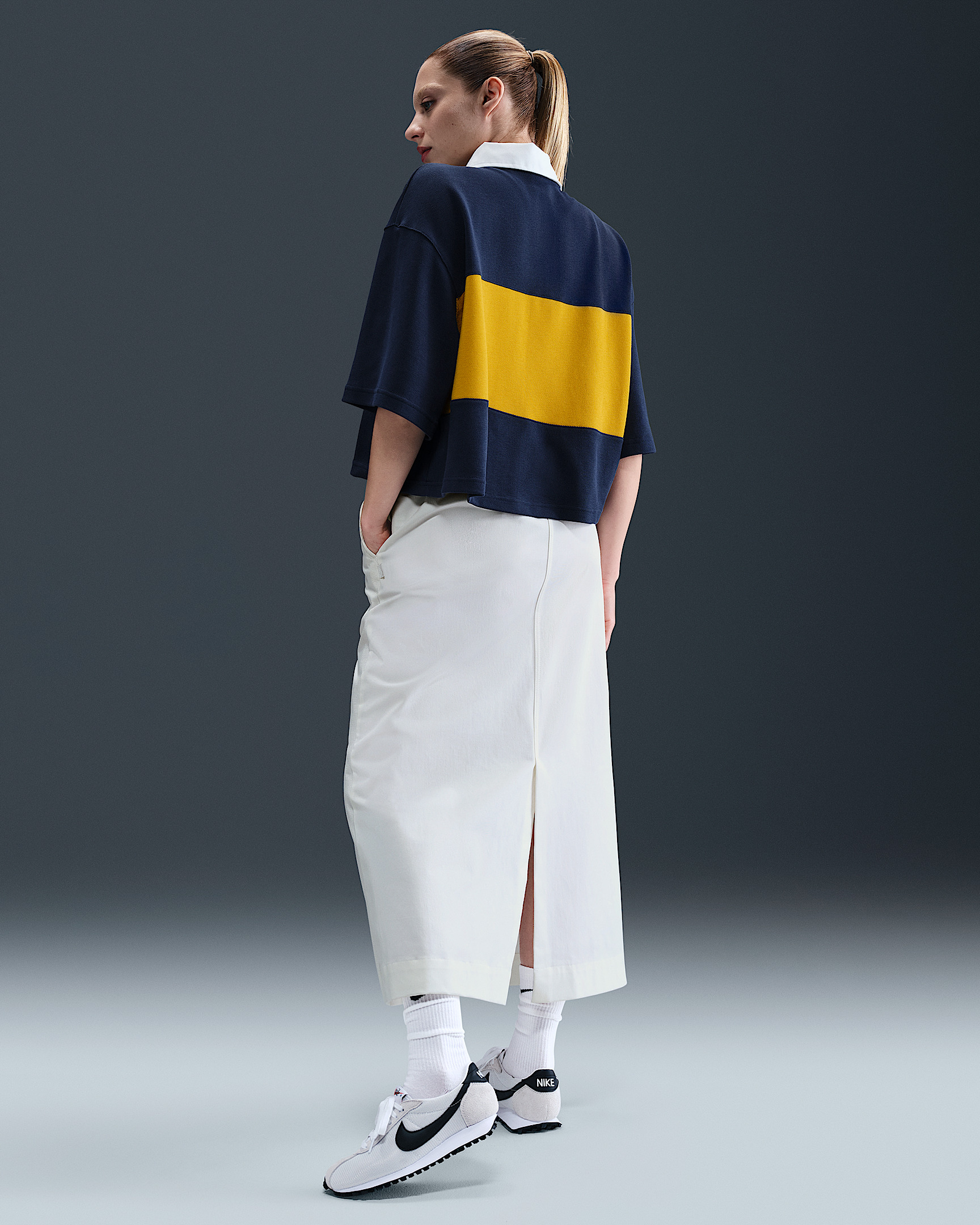 Nike Sportswear Women's Oversized Short-Sleeve Polo Top - 5