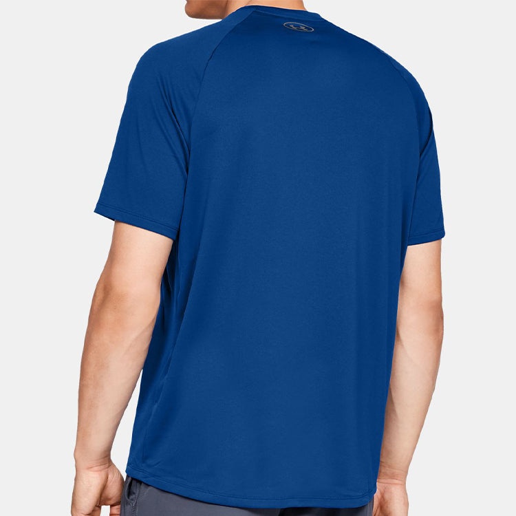 Men's Under Armour Tech 2.0 Short Sleeve Sports Tops Blue 1326413-400 - 3