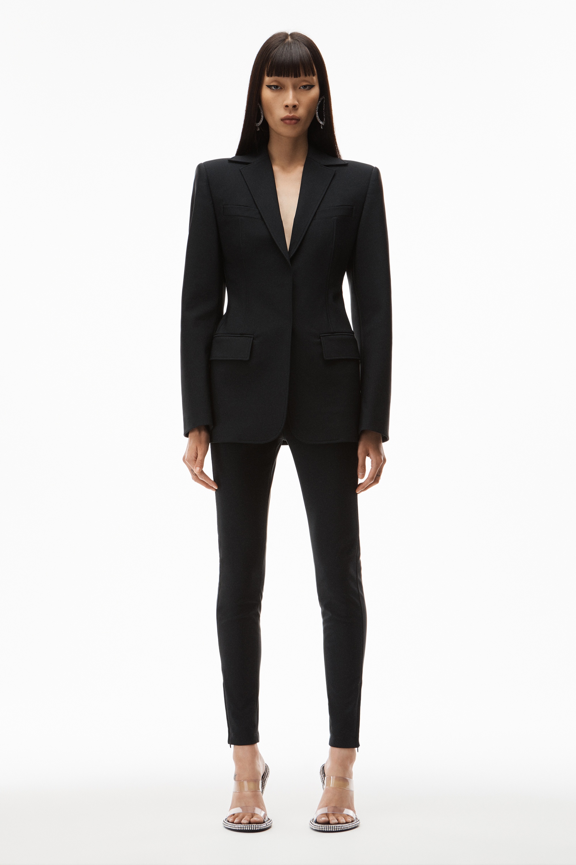 TAILORED BLAZER IN STRETCH NYLON - 2