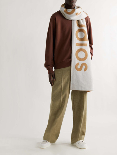 Acne Studios Logo-Jacquard Wool-Blend Scarf outlook