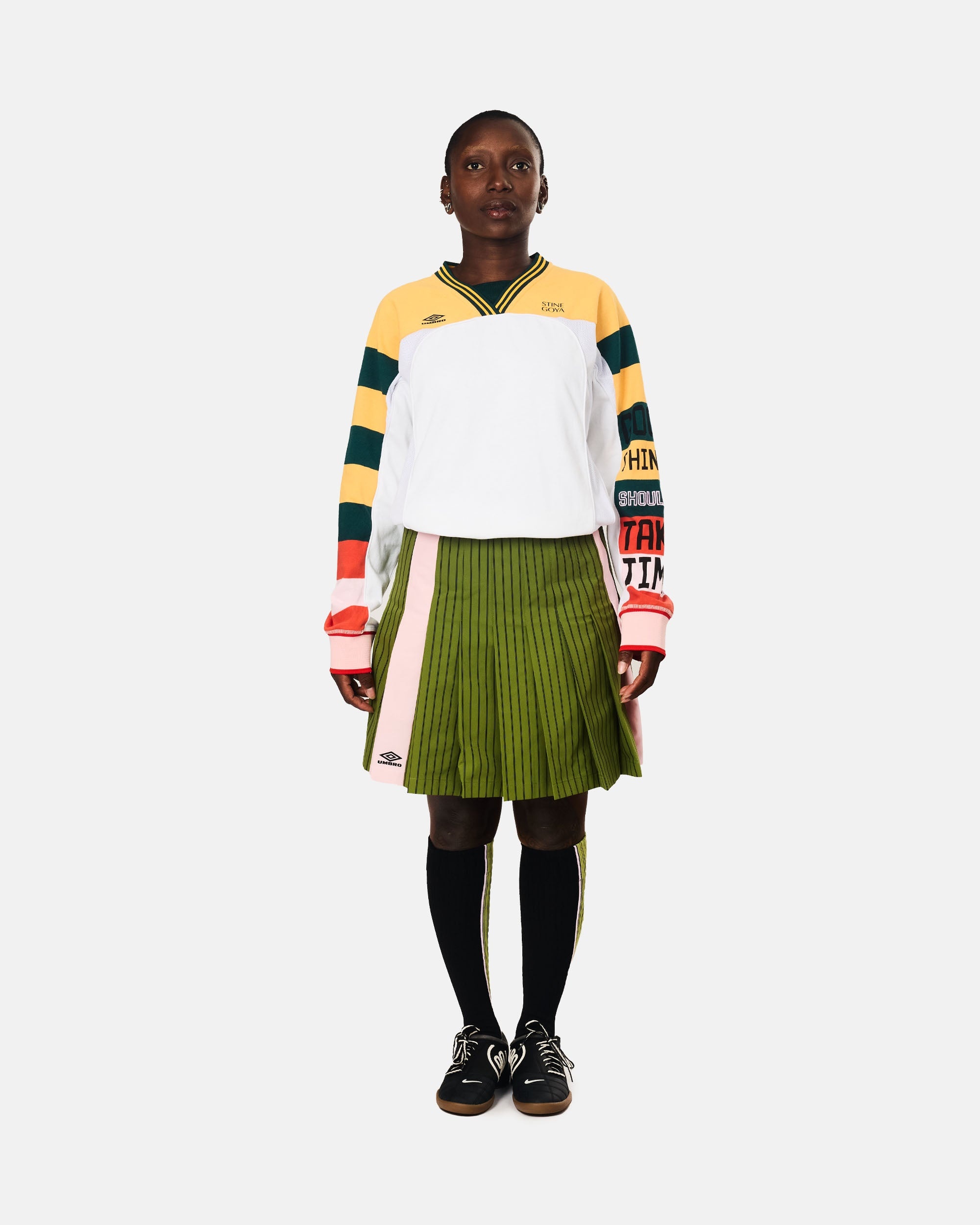 Stine Goya x UMBRO Windbreaker Pleated Skirt - 2