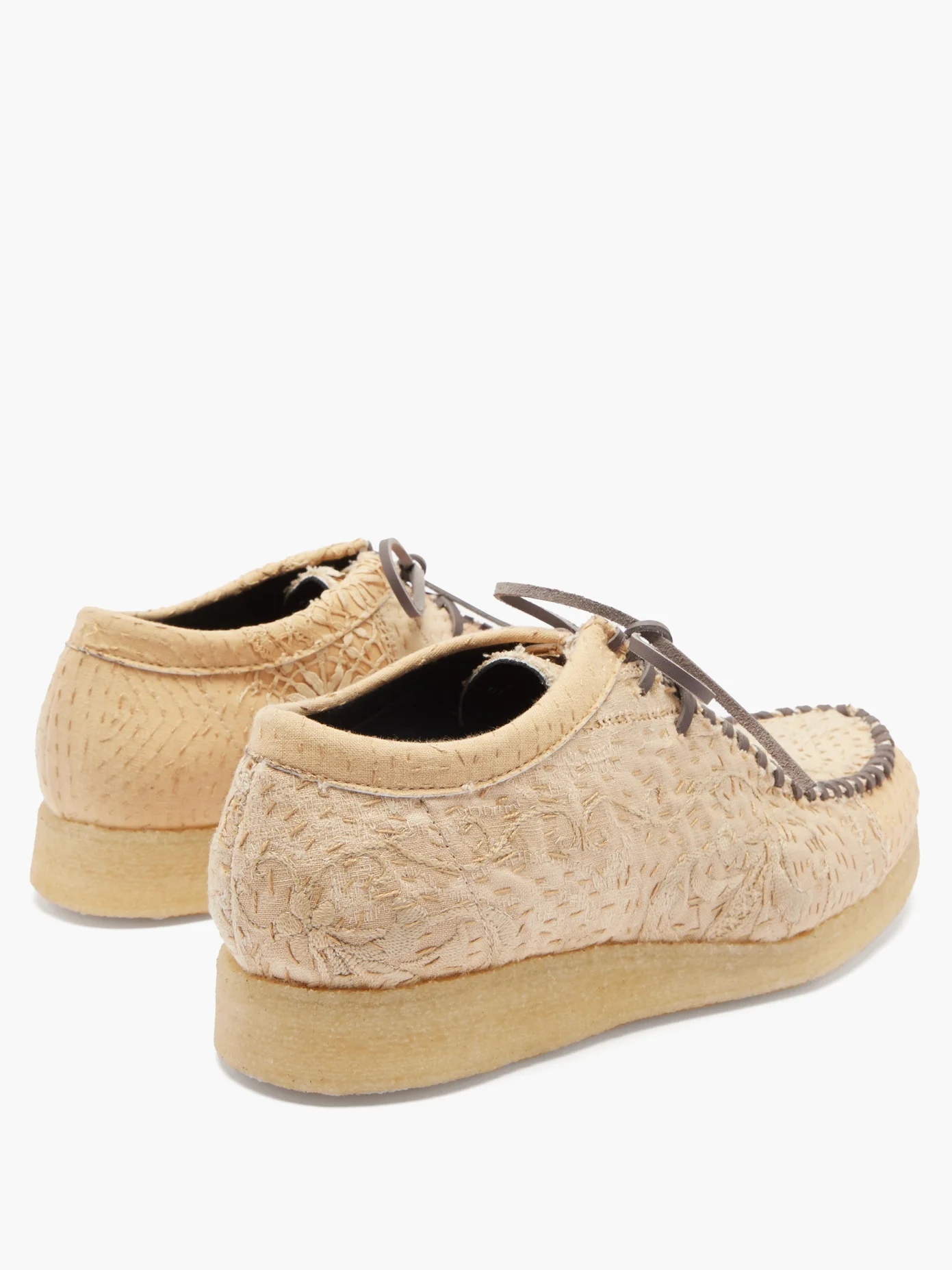 Inno crewel-tapestry silk desert boots - 4