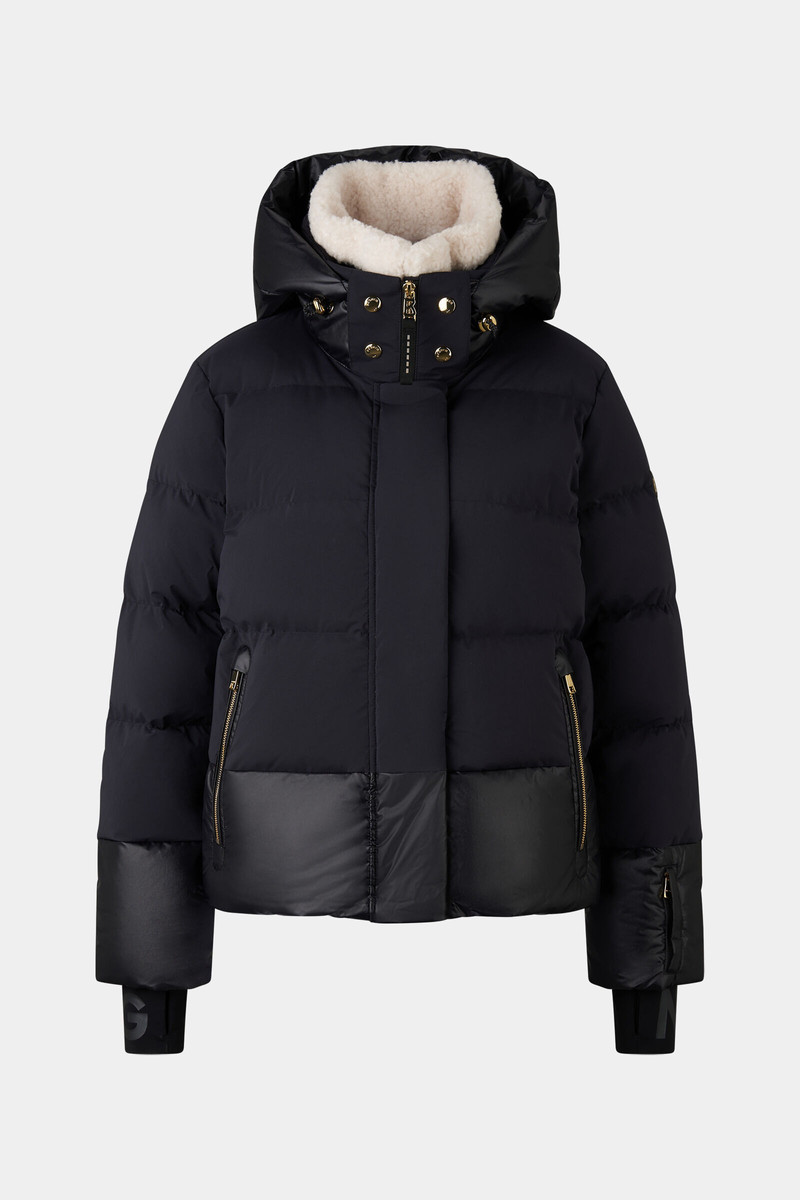 Maja down ski jacket in Black 1