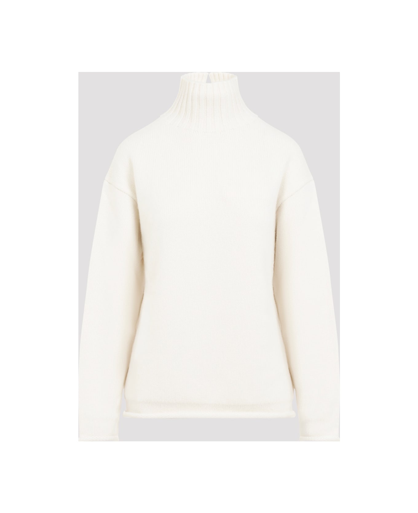 White Wool Sweatshirt - 3