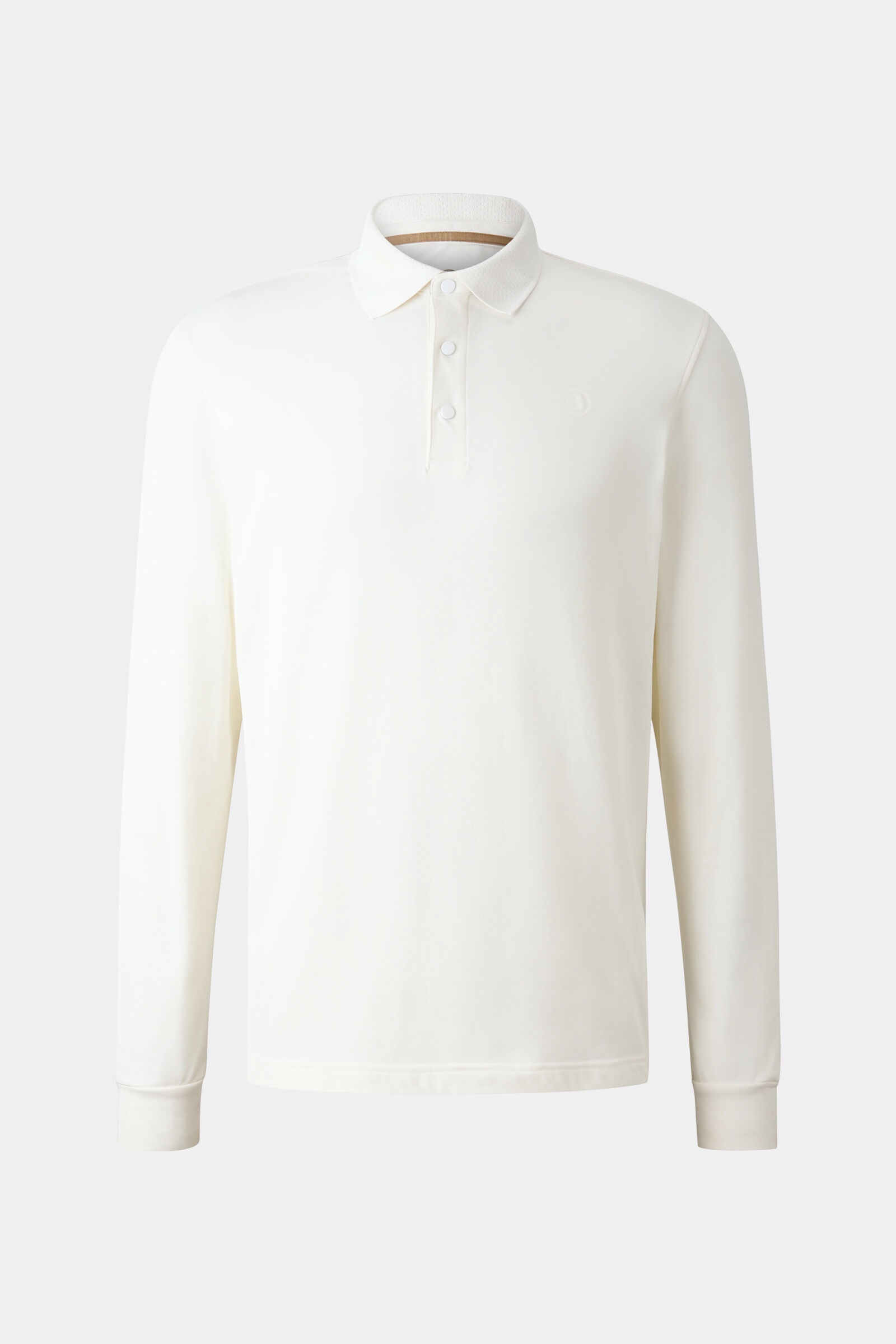 Gustavo Functional longsleeve polo shirt in Off-white - 4