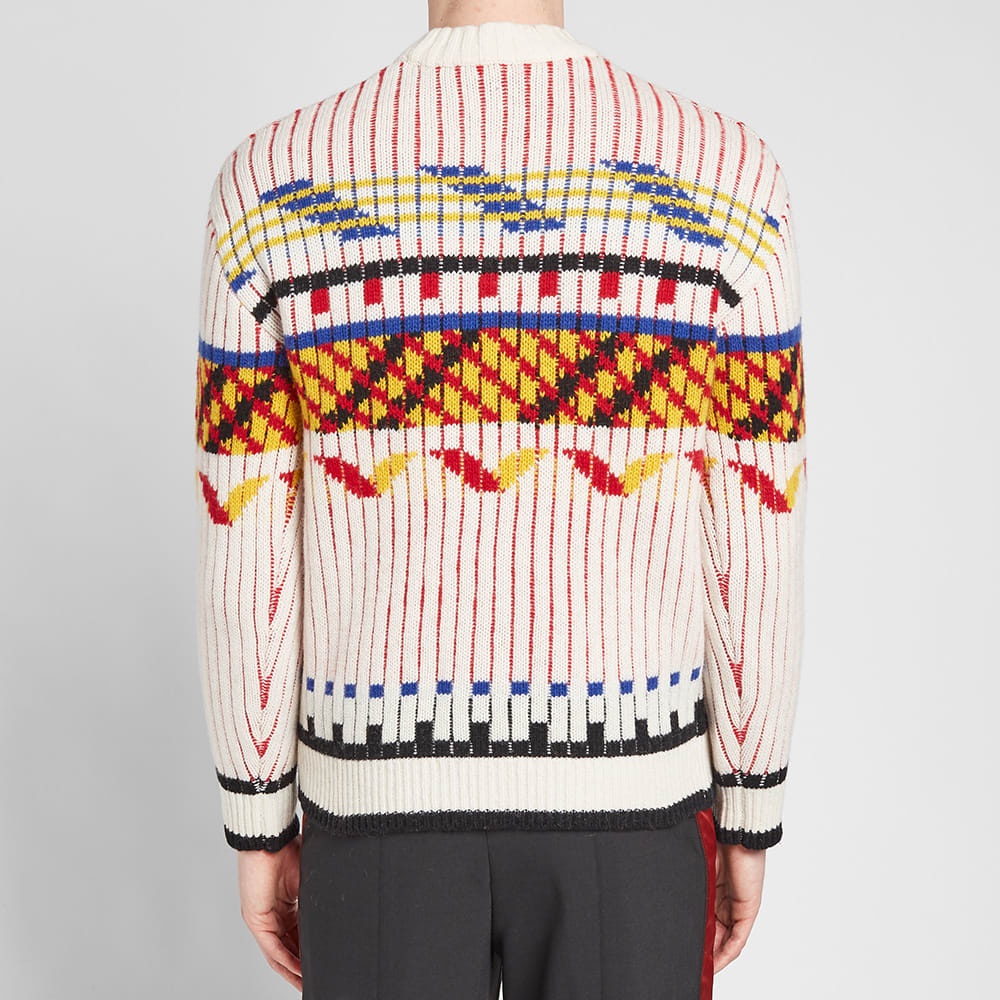 Kenzo Lambswool Peruvian Fair Isle Knit - 5