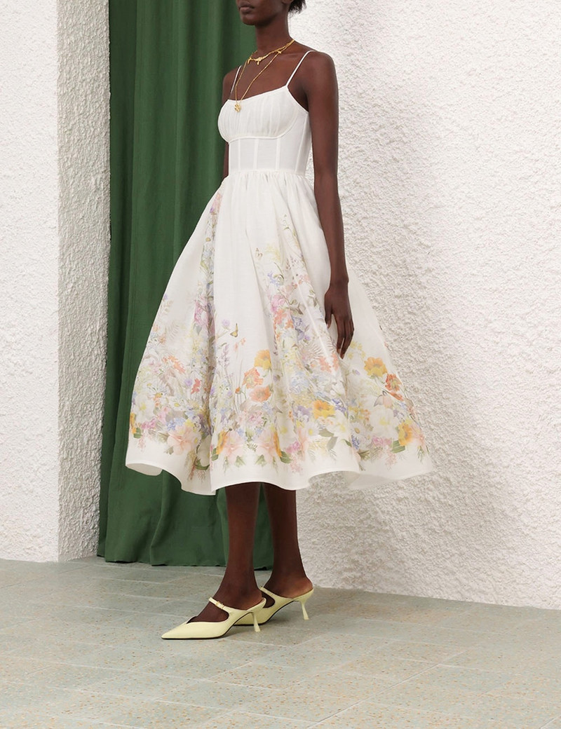 NATURA RUCHED MIDI DRESS 3