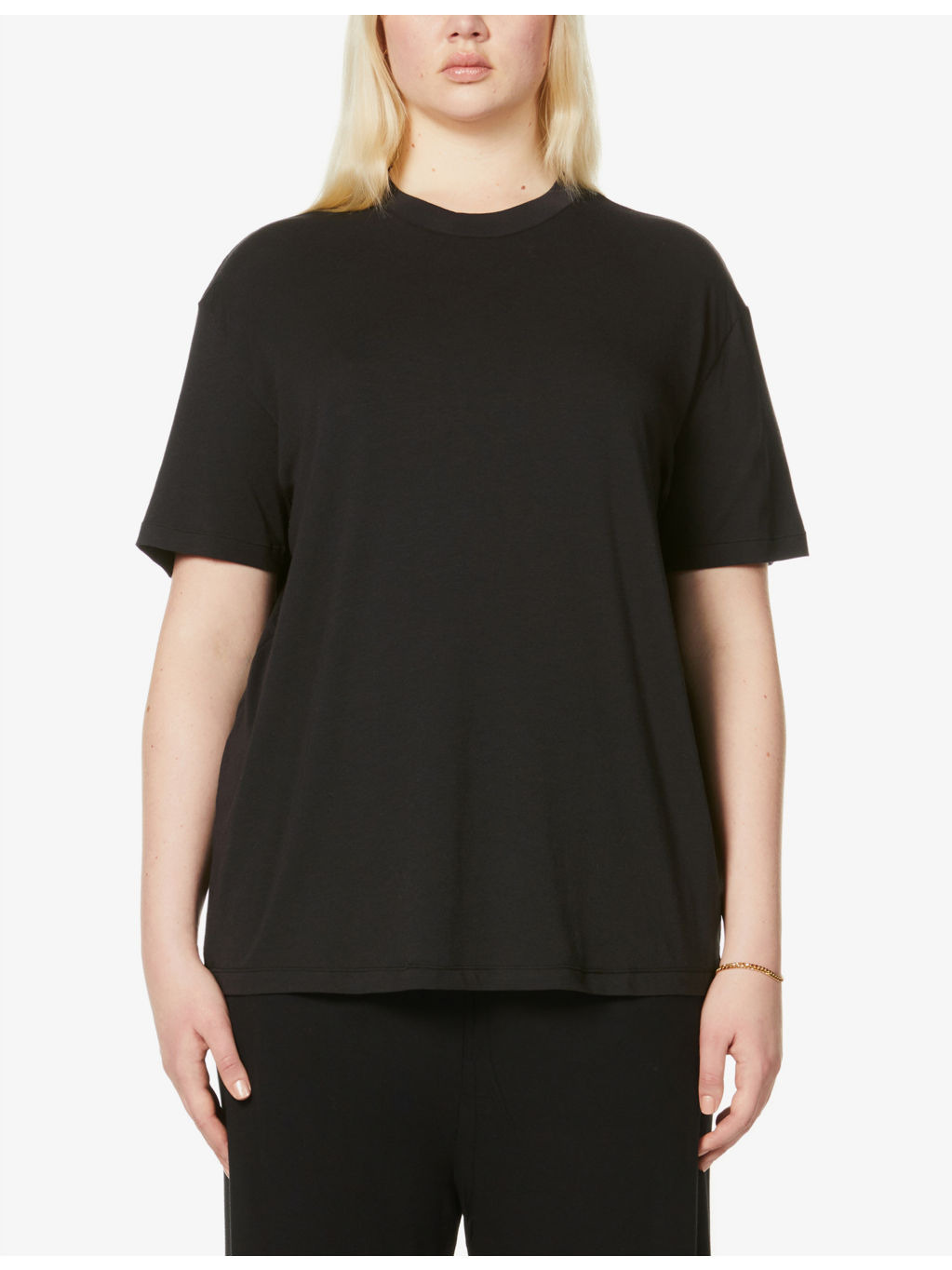 Boyfriend oversized stretch-jersey T-shirt - 3