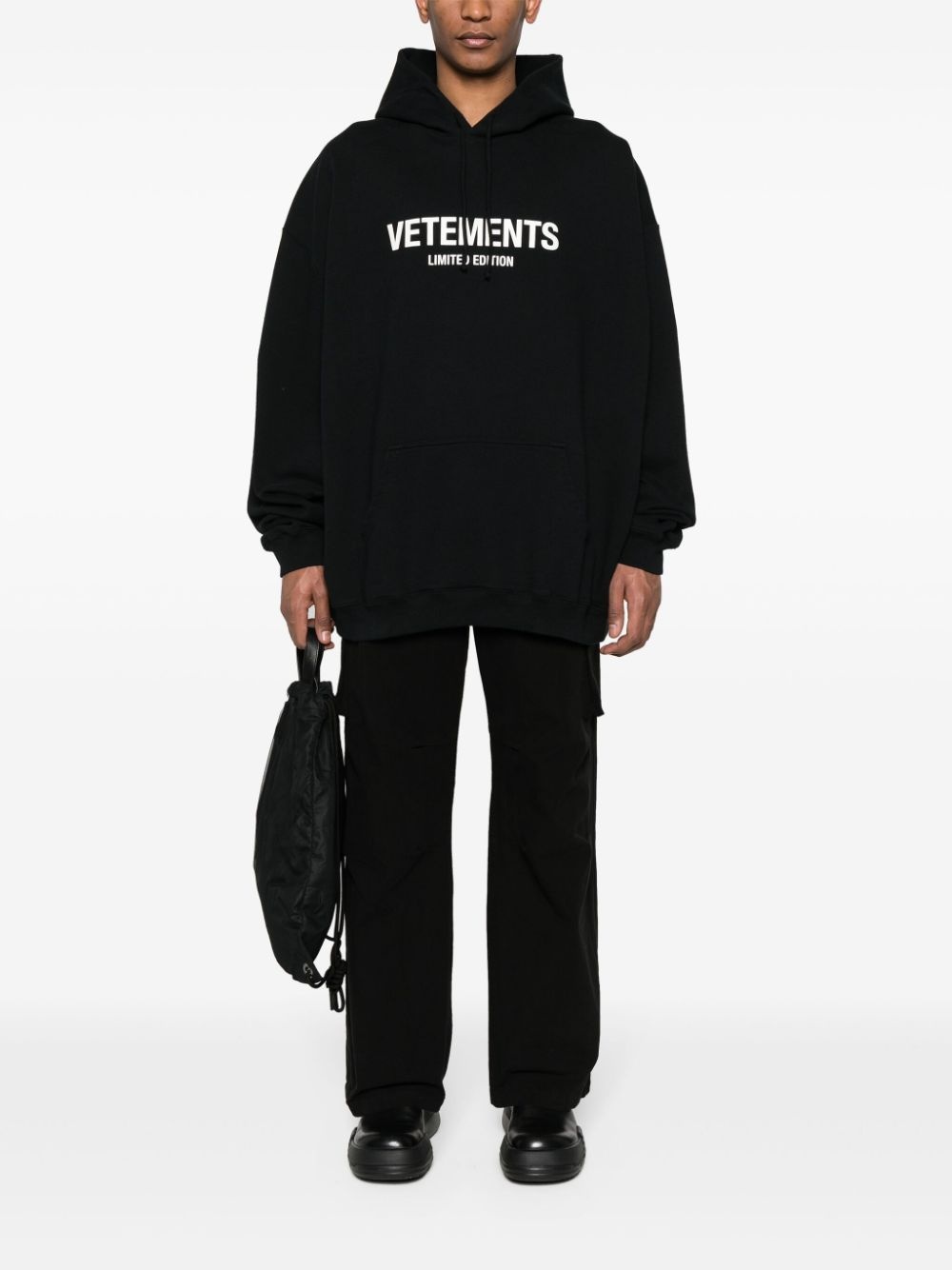 logo-print hoodie - 3