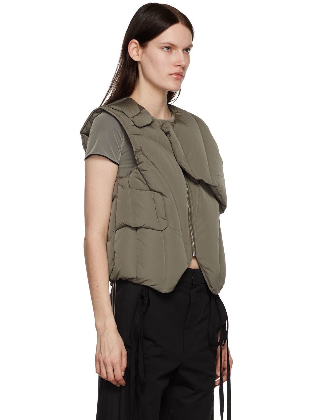 SSENSE Exclusive Gray Down Vest - 2