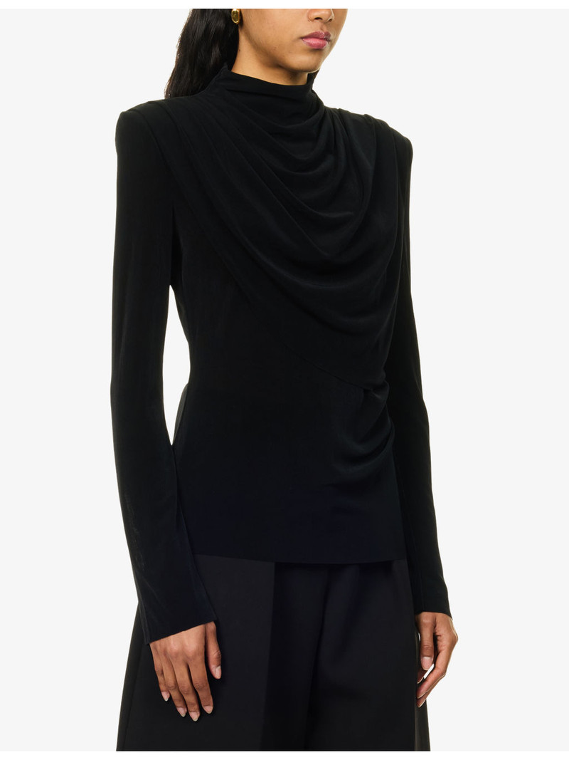 Katerina Long-Sleeve Stretch-Knit Top 3